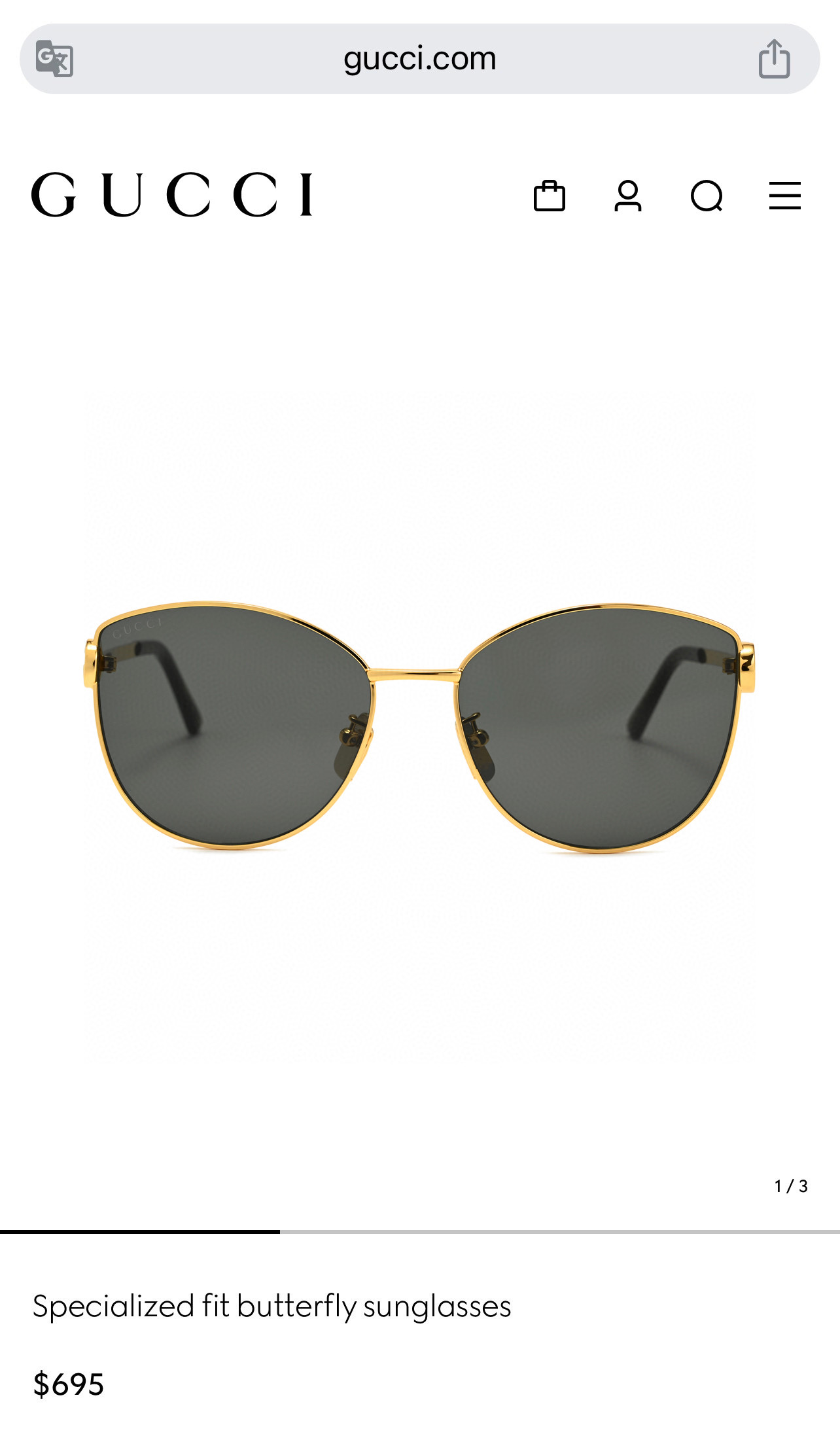구찌 선글라스 72130 Gucci Sunglasses