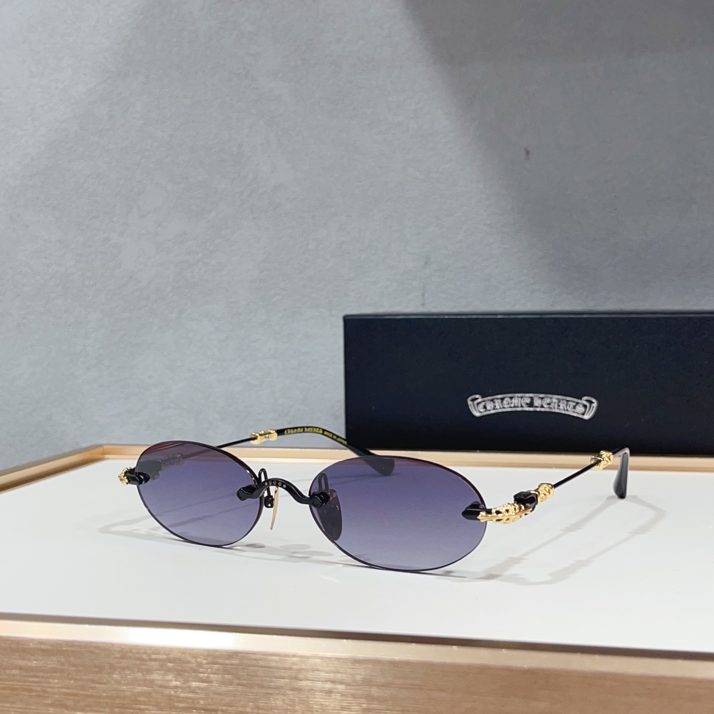 NO:883067,Chrome heart* PILLS I 18K gold plating, temples come with code Size: 55 mouth 20-144 glasses, sunglasses, sunglasses, glasses, chrome hearts19860909Chrome heart* PILLS I 18K金电镀 镜腿附带编码 Size:55口20-144 眼镜墨镜太阳镜,眼镜,chrome hearts,glasses