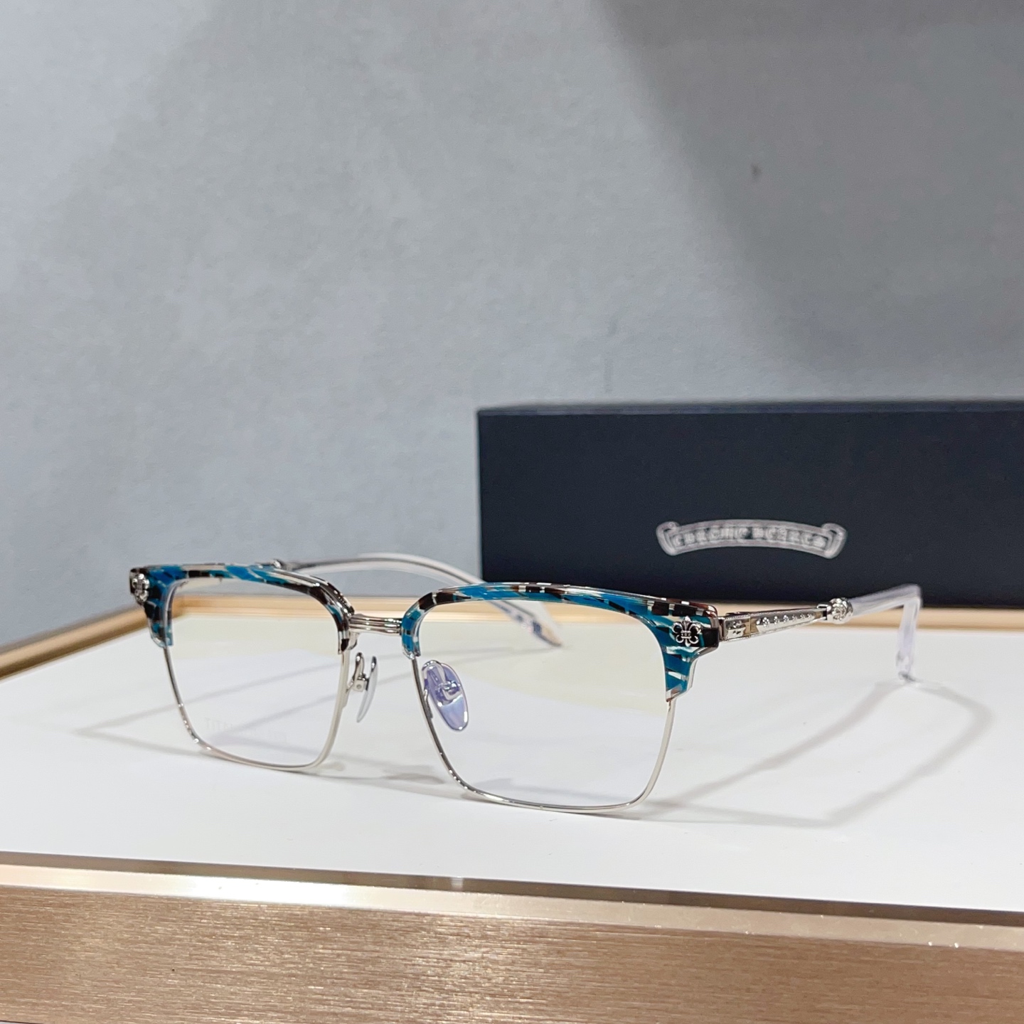 NO:885405,CHROME HEART*MODELCH8351SIZE54 mouth 17- glasses, sunglasses, sunglasses, glasses, chrome hearts19860909CHROME HEART*MODELCH8351SIZE54口17- 眼镜墨镜太阳镜,眼镜,chrome hearts,glasses