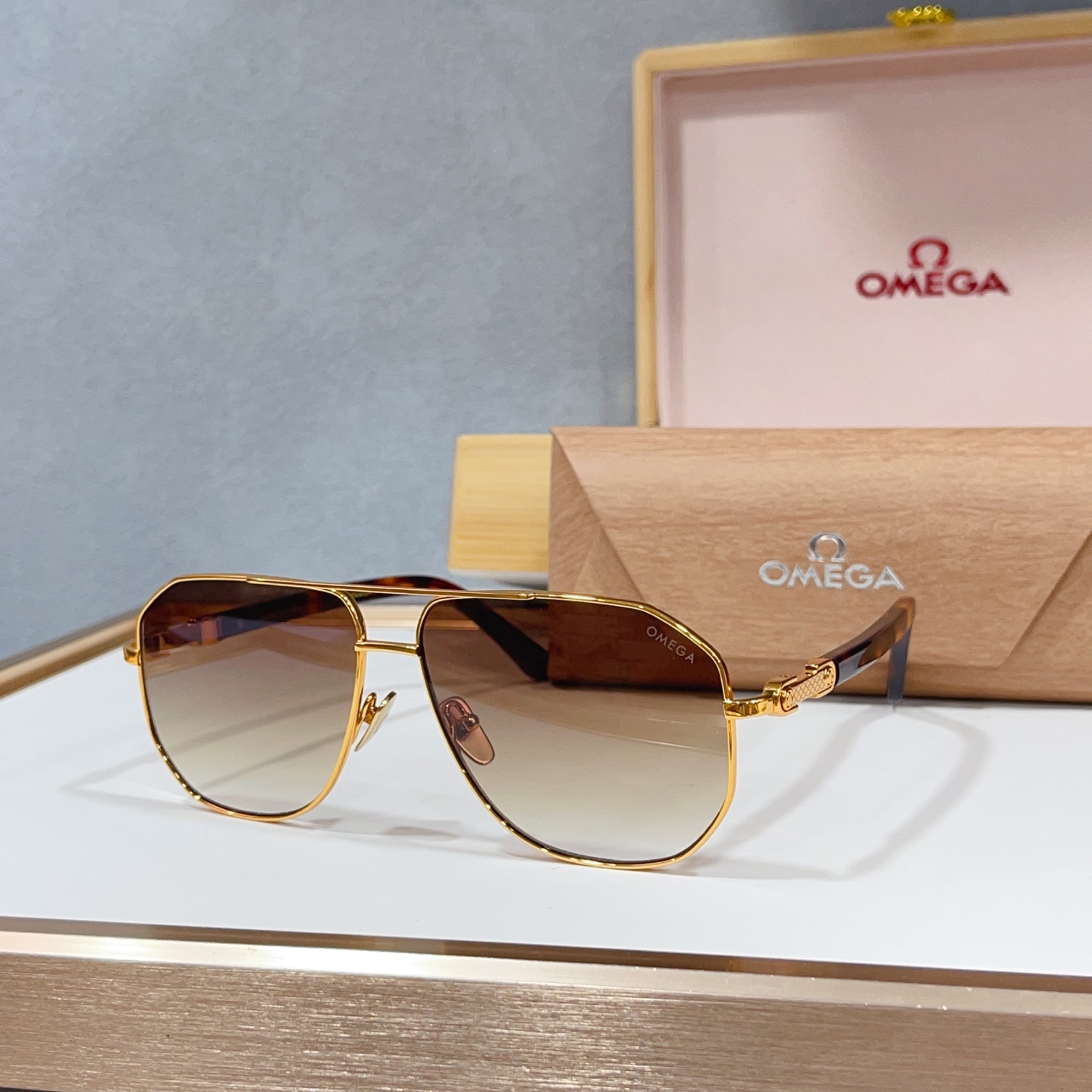 NO:897674,OMEGA MODELSS1314 SIZE60 mouth 13-142 18K-TITANIUM titanium box, glasses, sunglasses, sunglasses, glasses19860909OMEGA 奥米茄 MODELSS1314 SIZE60口13-142 18K-TITANIUM 钛 盒子另计眼镜墨镜太阳镜,眼镜,glasses
