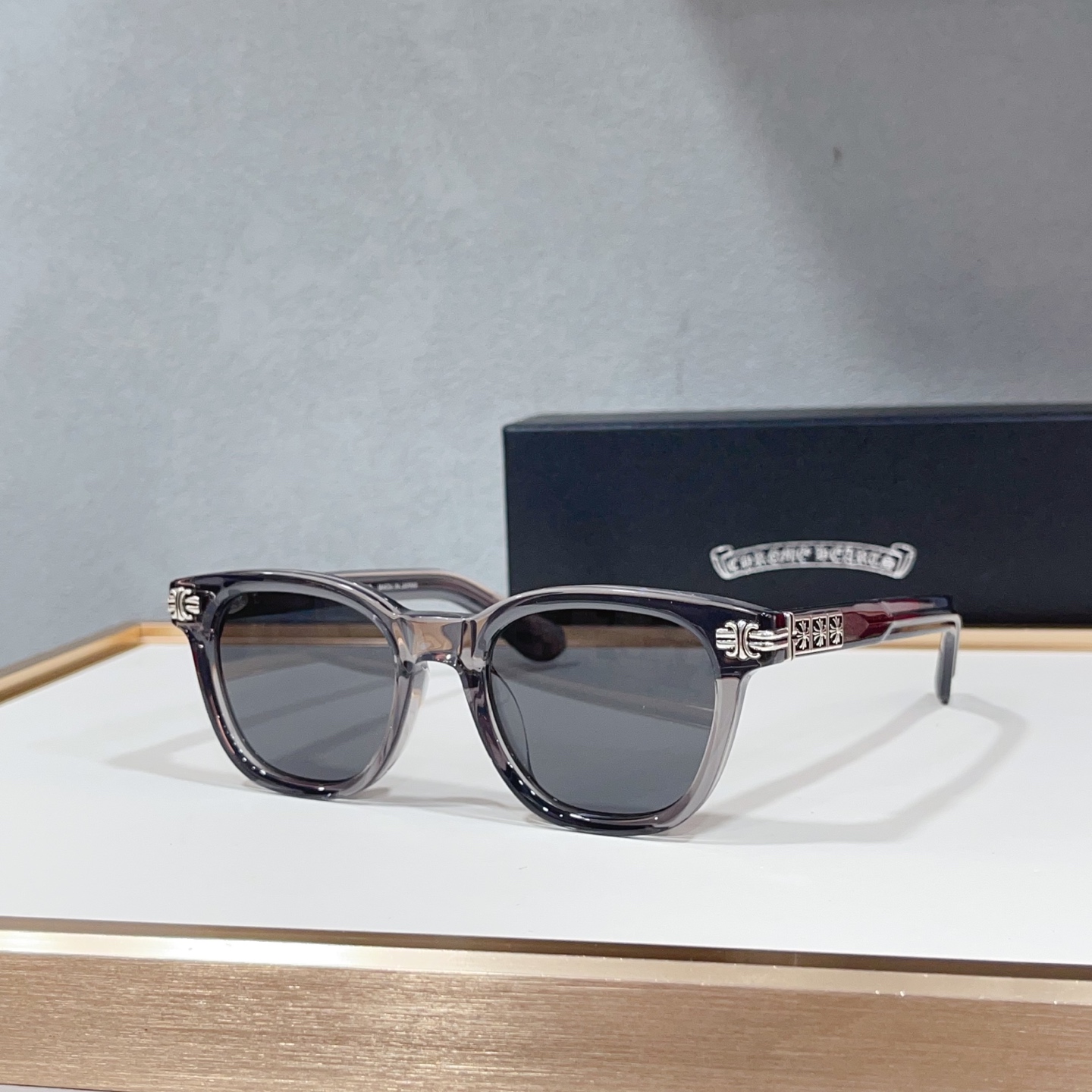 NO:897623,CHROME HEART* MODELSMOKE SHOW SIZE52 mouth 21-163 Optics sunglasses sunglasses, glasses, chrome hearts19860909CHROME HEART* MODELSMOKE SHOW SIZE52口21-163 光学 太阳眼镜墨镜太阳镜,眼镜,chrome hearts,glasses