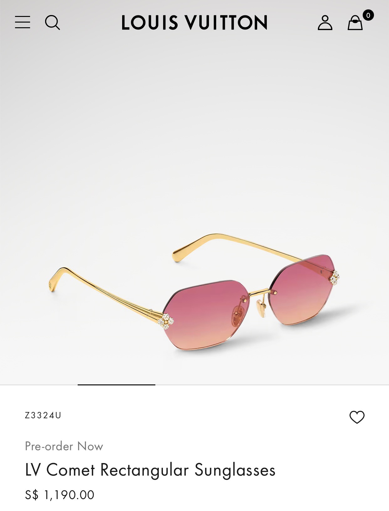 Louis Vuitto*Mod：Z3324USize：62口17-140