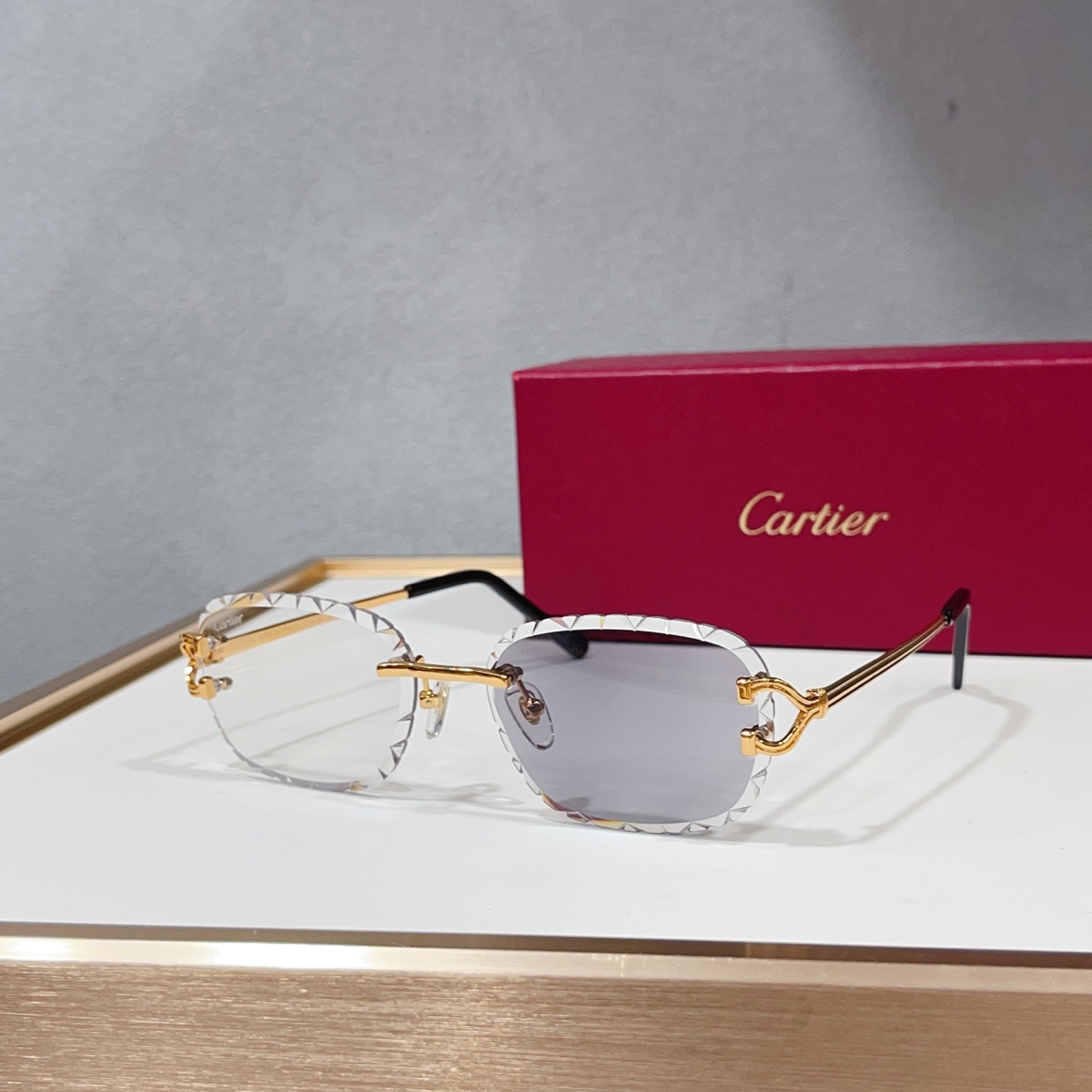 NO:948762,Cartie* MODELCT7413S SIZE: 57 mouth 17- Color-changing glasses, sunglasses, glasses, cartier19860909Cartie* MODELCT7413S SIZE:57口17- 变色眼镜墨镜太阳镜,眼镜,cartier,glasses