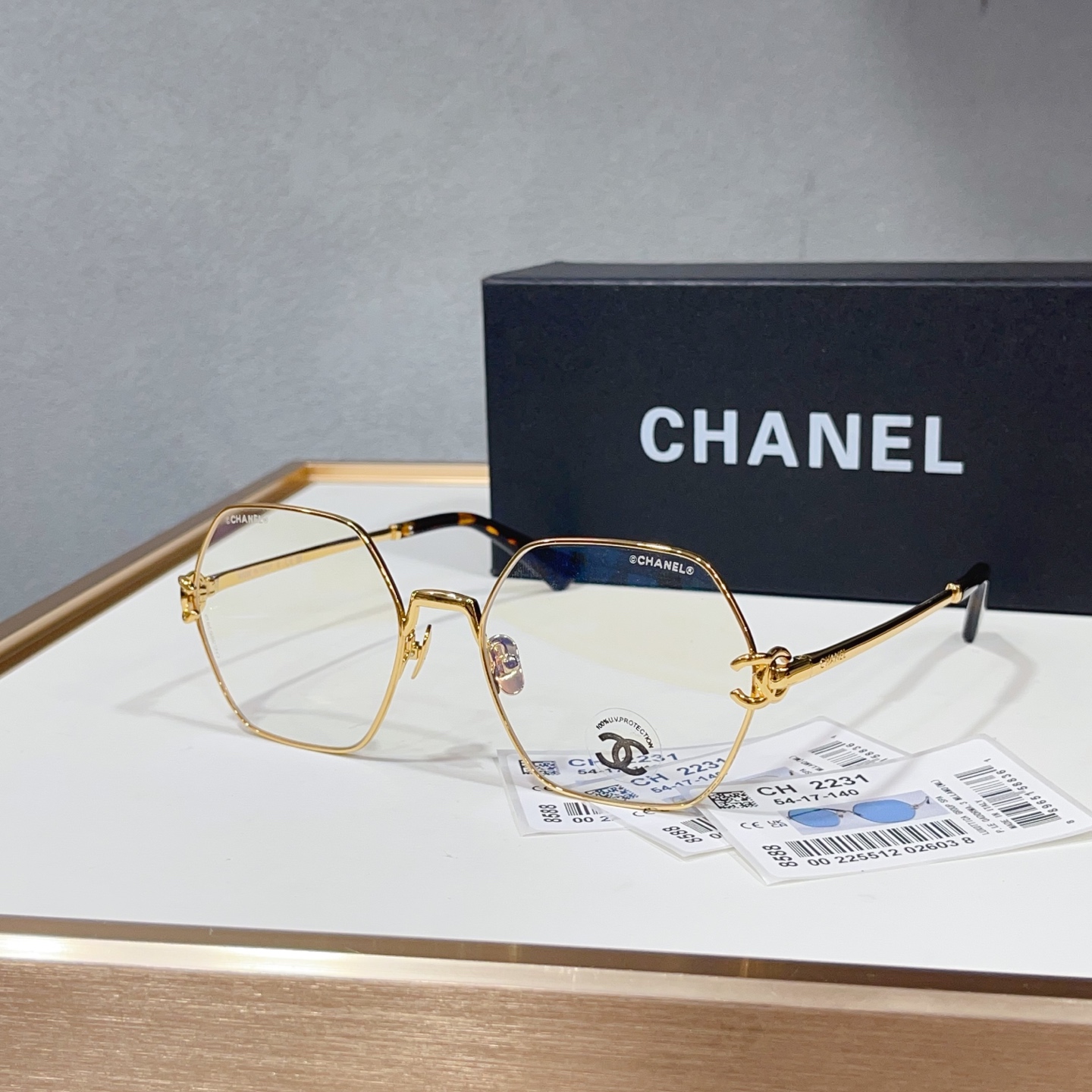 NO:951253,CHANE* MODELCH2231 SIZE54 mouth 17- glasses, sunglasses, sunglasses, glasses, chanel19860909CHANE* MODELCH2231 SIZE54口17- 眼镜墨镜太阳镜,眼镜,chanel,glasses