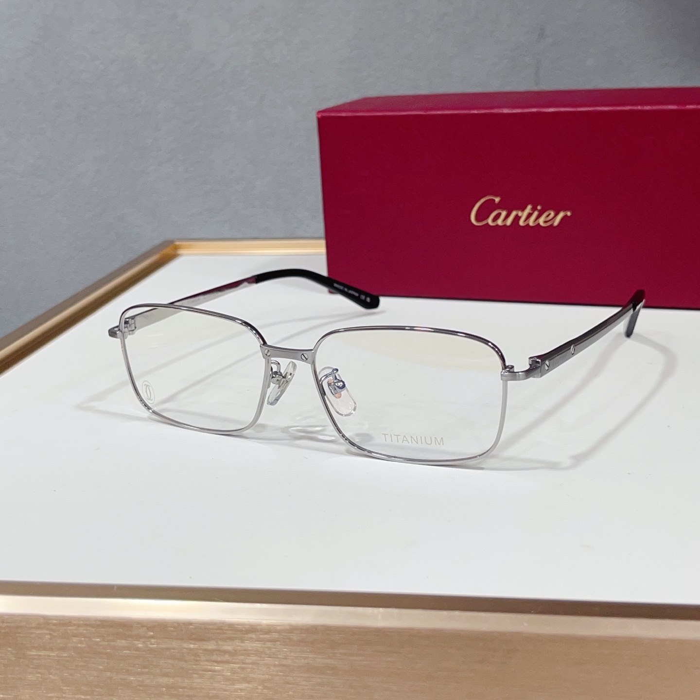 NO:951140,Cartie*MODELCT0555OASIZE titanium～～glasses, sunglasses, sunglasses, glasses, cartier19860909Cartie*MODELCT0555OASIZE钛～～ 眼镜墨镜太阳镜,眼镜,cartier,glasses
