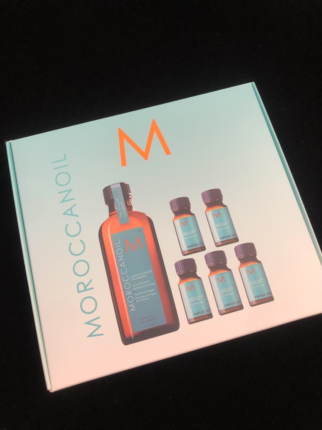80. Aceite de argán marroquí estuche de regalo 1+5 🔜 Versión Mingtong. ¡Alta calidad❗ Nuevo estuche de regalo de aceit…