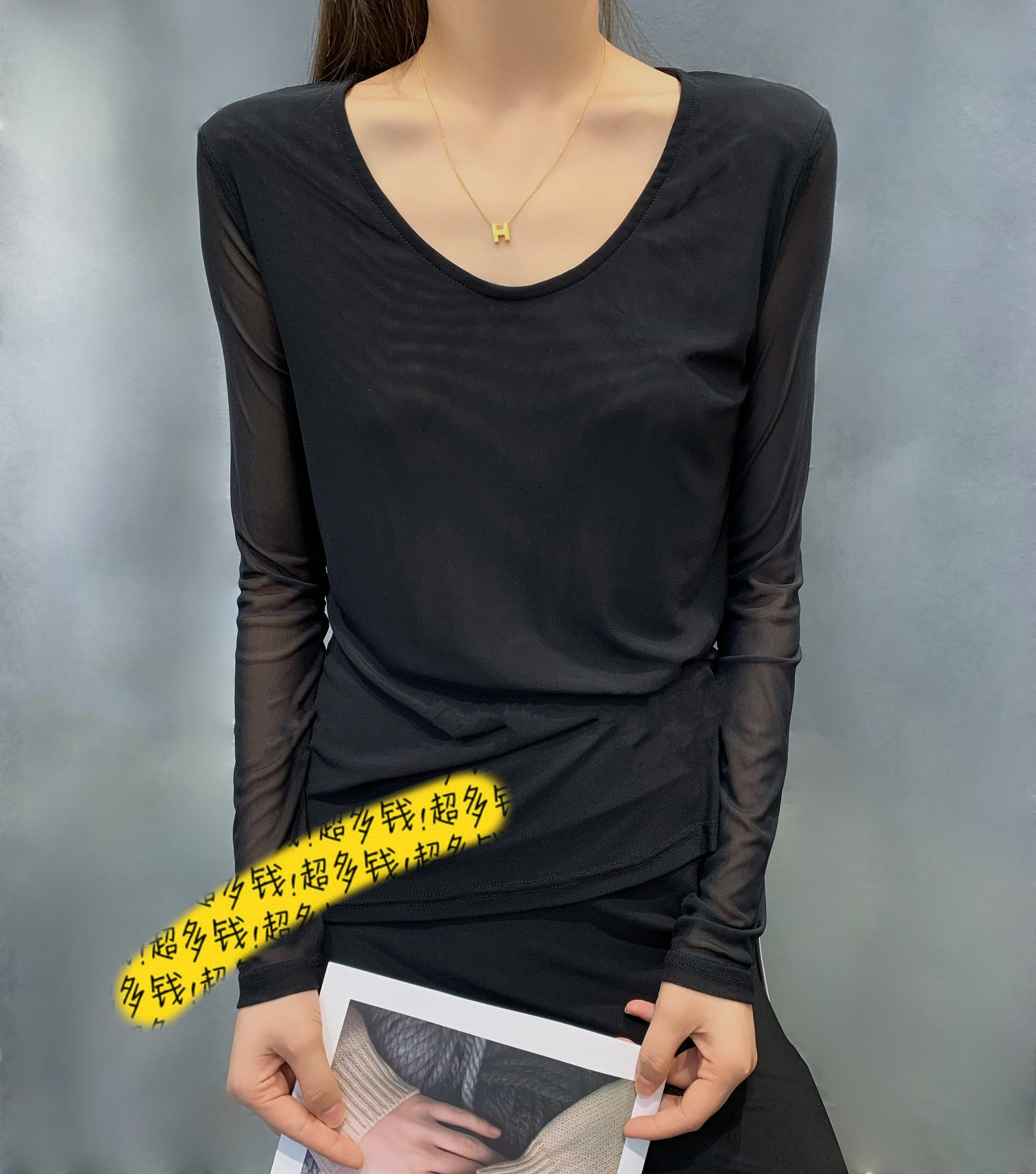 High-End Female Clothes with YSL Packaging: Fashionable, Quality, Long-Sleeved Veil, Beauty in Shape - 图片 2