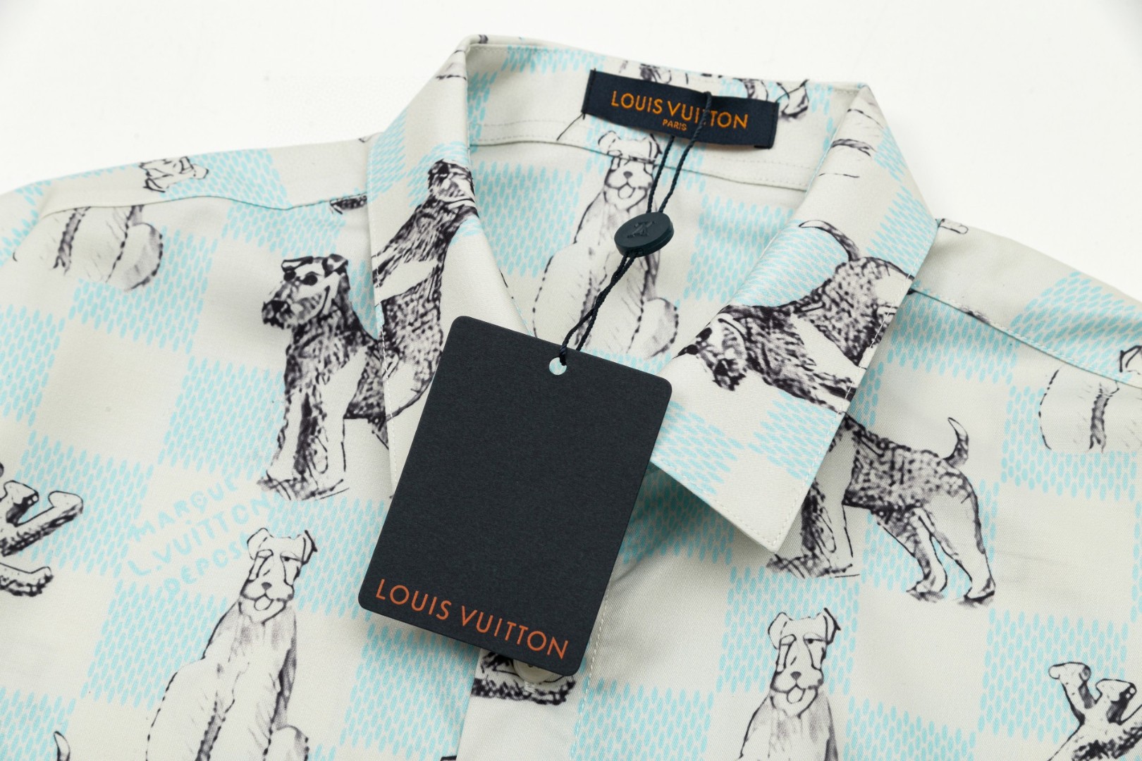 ルイ・ヴィトン 猎狐梗ロゴ長袖シャツ 高級版