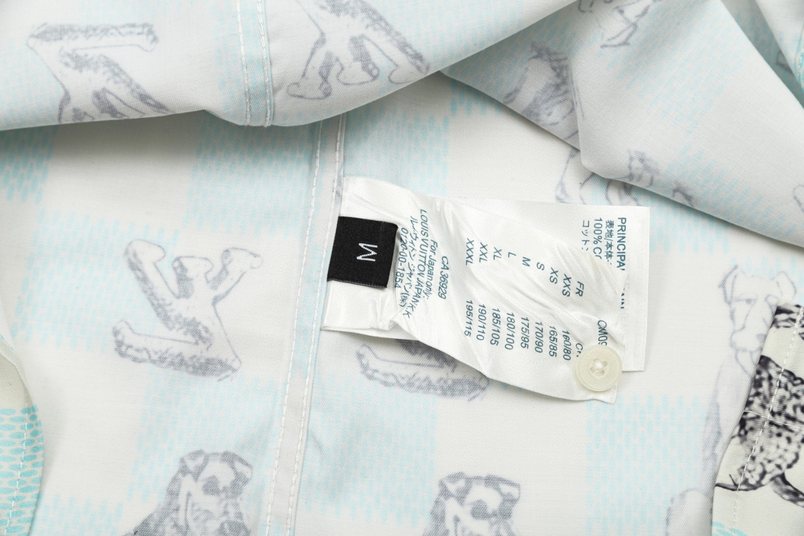 ルイ・ヴィトン 猎狐梗ロゴ長袖シャツ 高級版