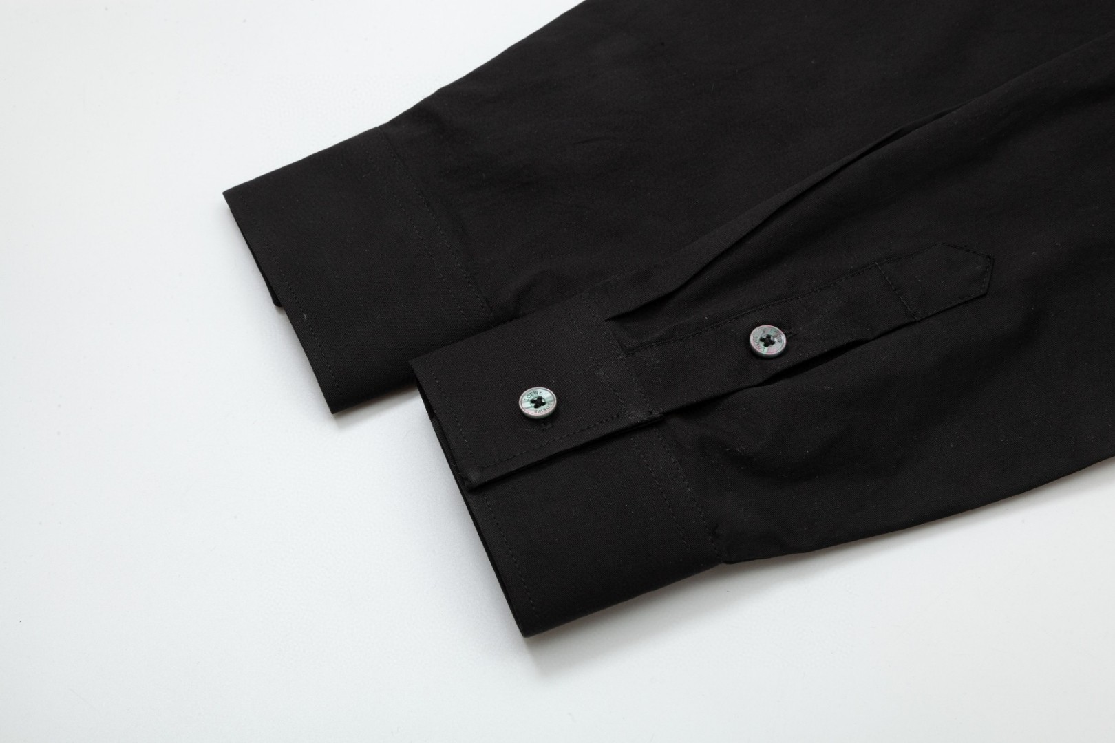 Loewe 胸前撞色毛巾绣後背彩虹Logo長袖衬衫 - 高級刺繍仕立て