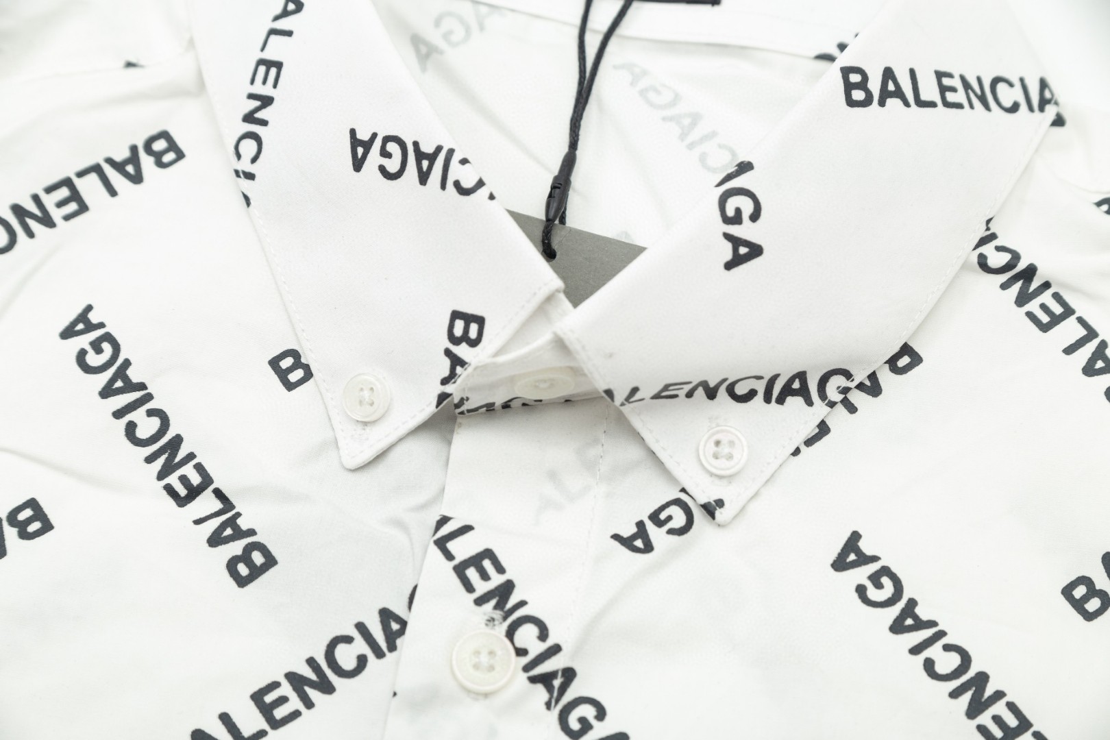 Balenciaga 爆款走秀満印LOGO長袖衬衫 高品質カスタム