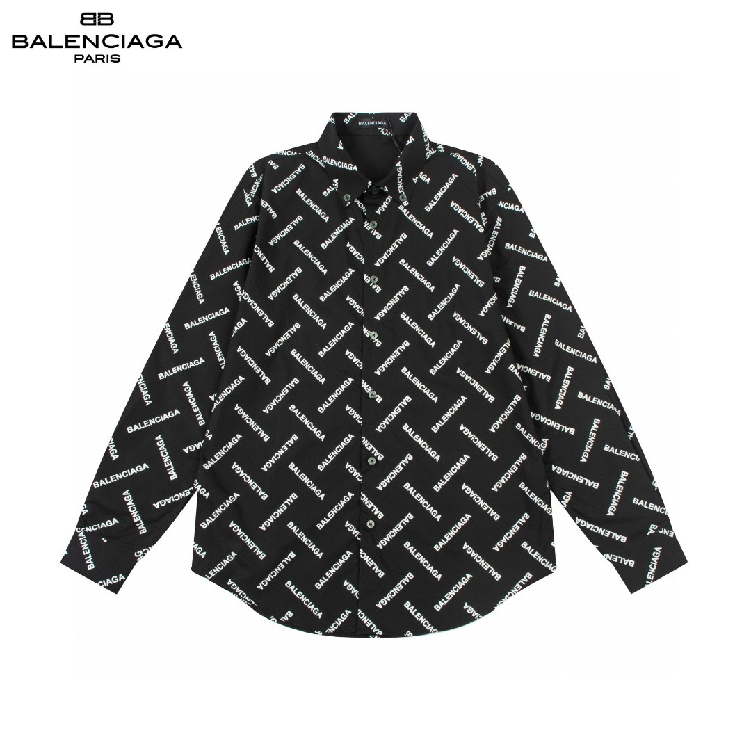 Balenciaga ロゴ長袖シャツ 高品質・透湿性抜群