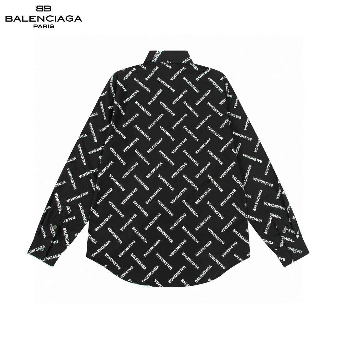 Balenciaga ロゴ長袖シャツ 高品質・透湿性抜群
