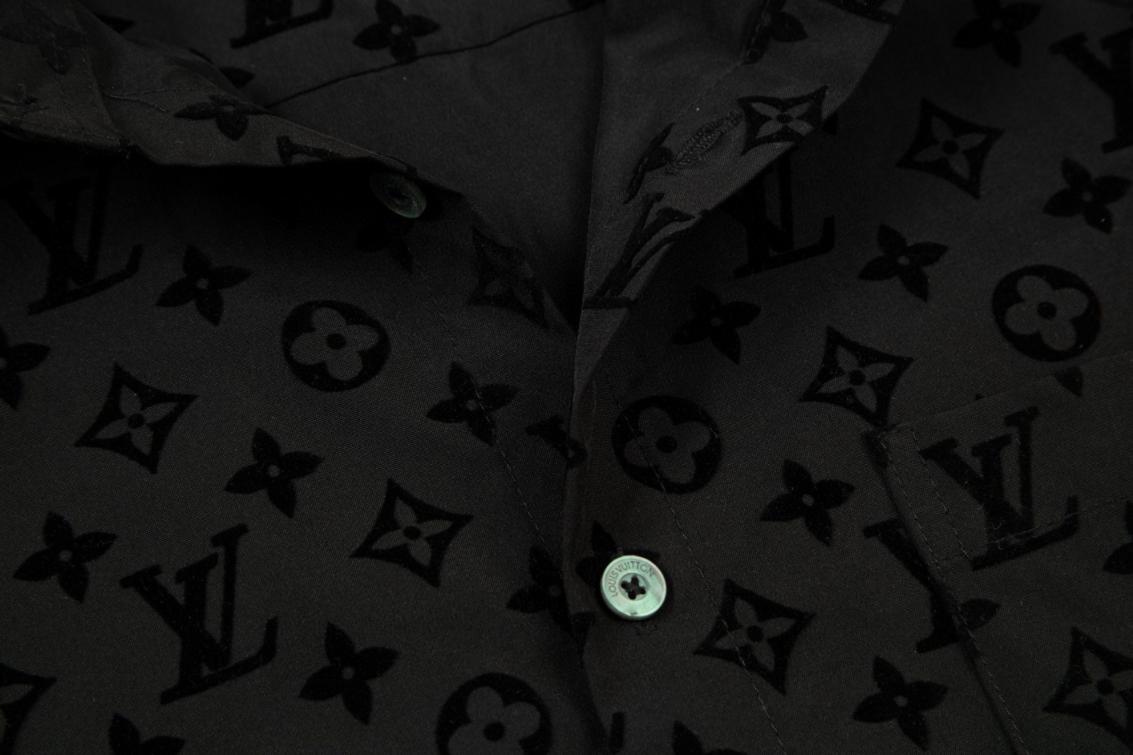 Louis Vuitton モノグラム植绒長袖シャツ 高級版