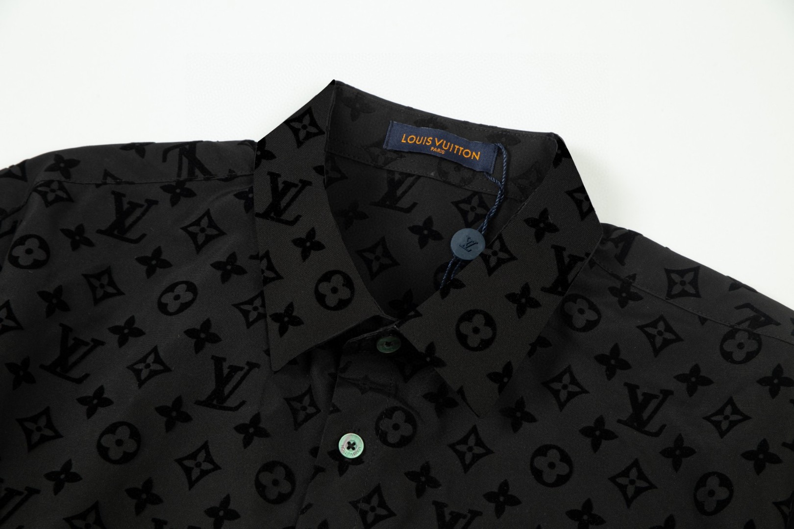 Louis Vuitton モノグラム植绒長袖シャツ 高級版