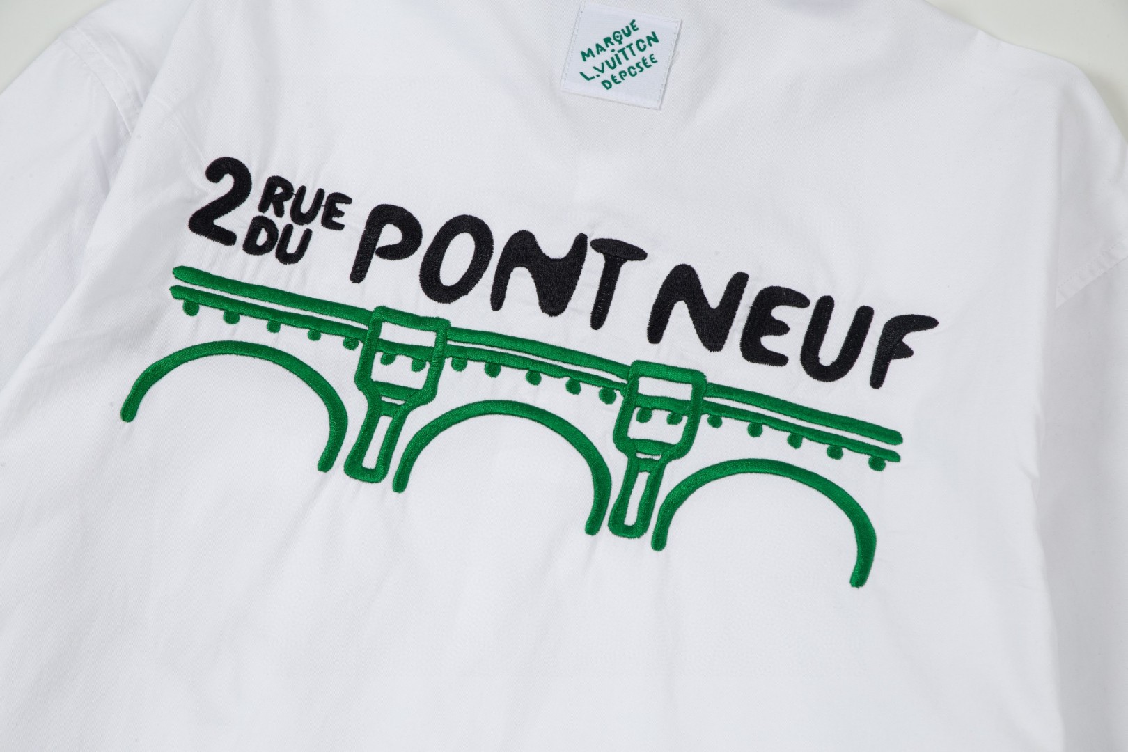 LV 花卉刺繍長袖衬衫 高級版・精工制作