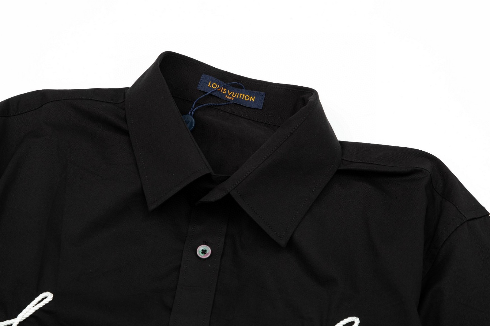 LV 路易威登 复古手作绣花Logo長袖衬衫 高級仕様