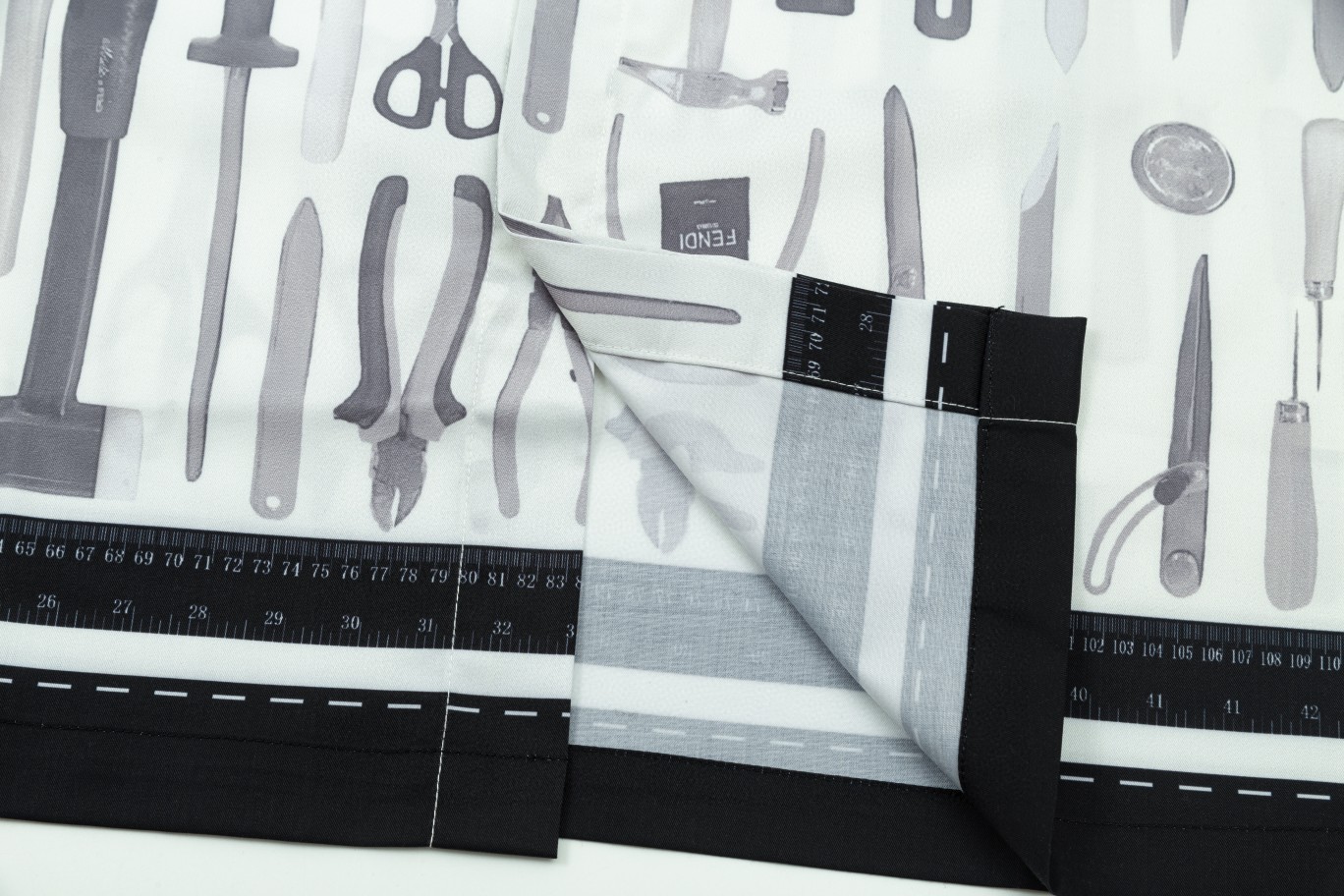 FENDI 芬迪 工匠工具図案長袖衬衫 高品質デザイン