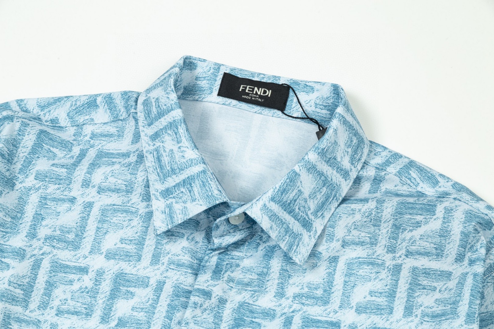 FENDI 芬迪 クラシック双F数码LOGO長袖衬衫 高品質カスタム