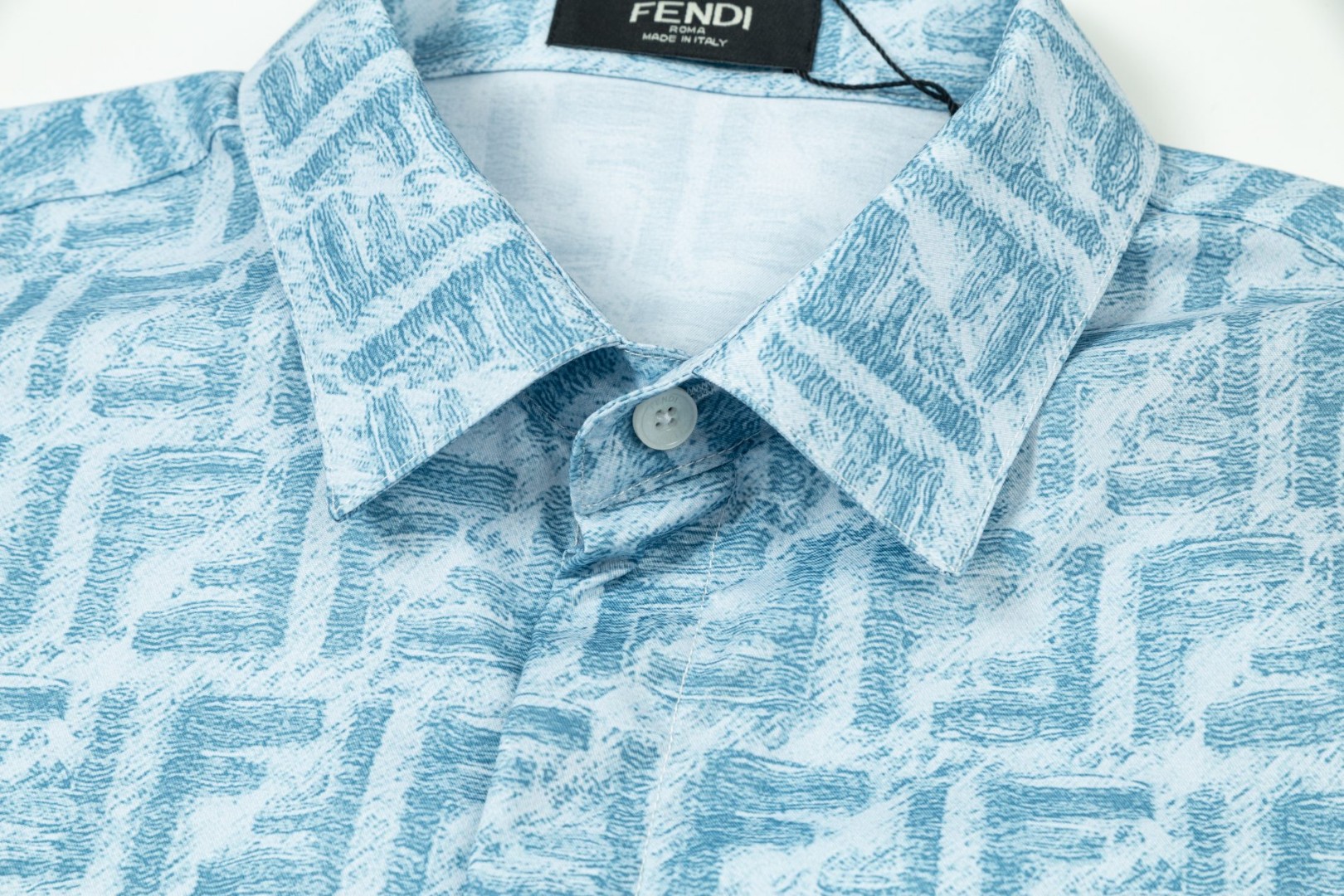 FENDI 芬迪 クラシック双F数码LOGO長袖衬衫 高品質カスタム