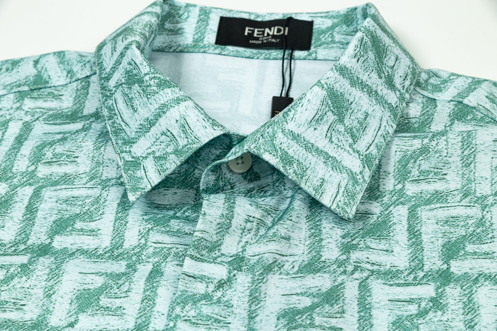 FENDI 芬迪 经典满印双F数码LOGO長袖衬衫