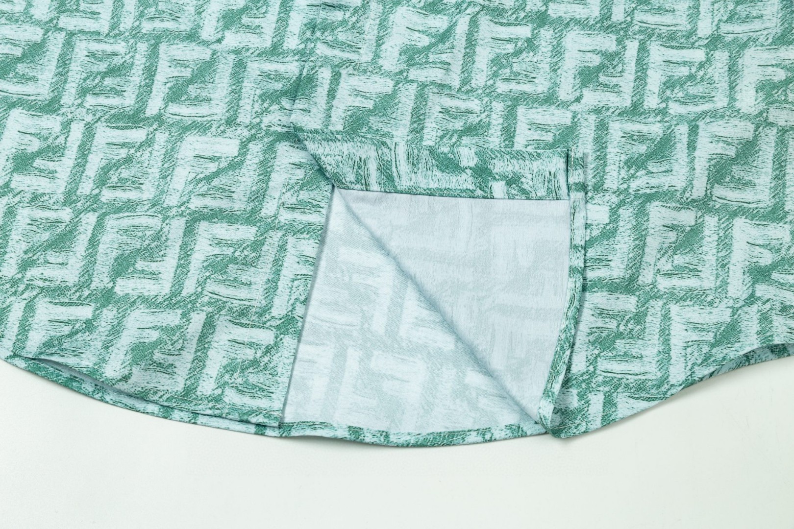 FENDI 芬迪 经典满印双F数码LOGO長袖衬衫