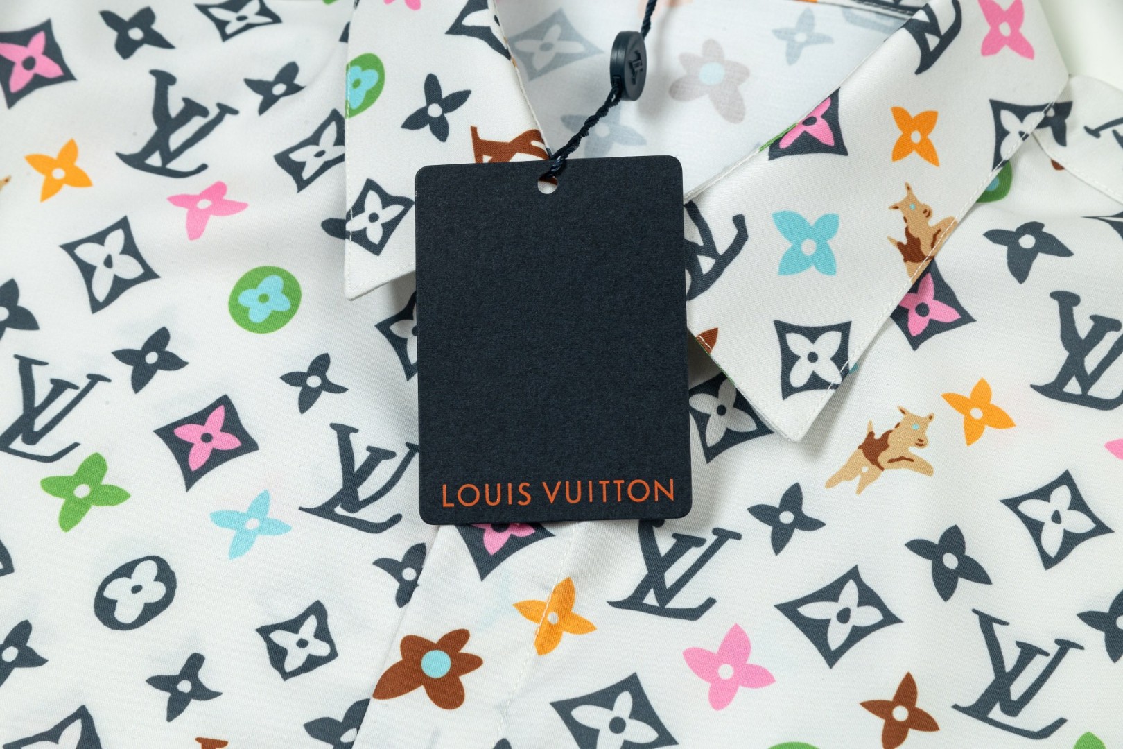 LV 路易威登 水彩老花Logo長袖衬衫 高級感あふれるデザイン