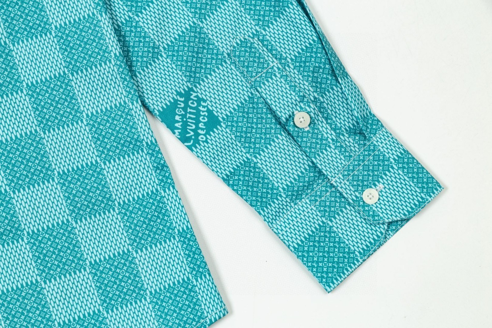 ルイ・ヴィトン ダミエ モノグラム 長袖シャツ 高品質デザイン