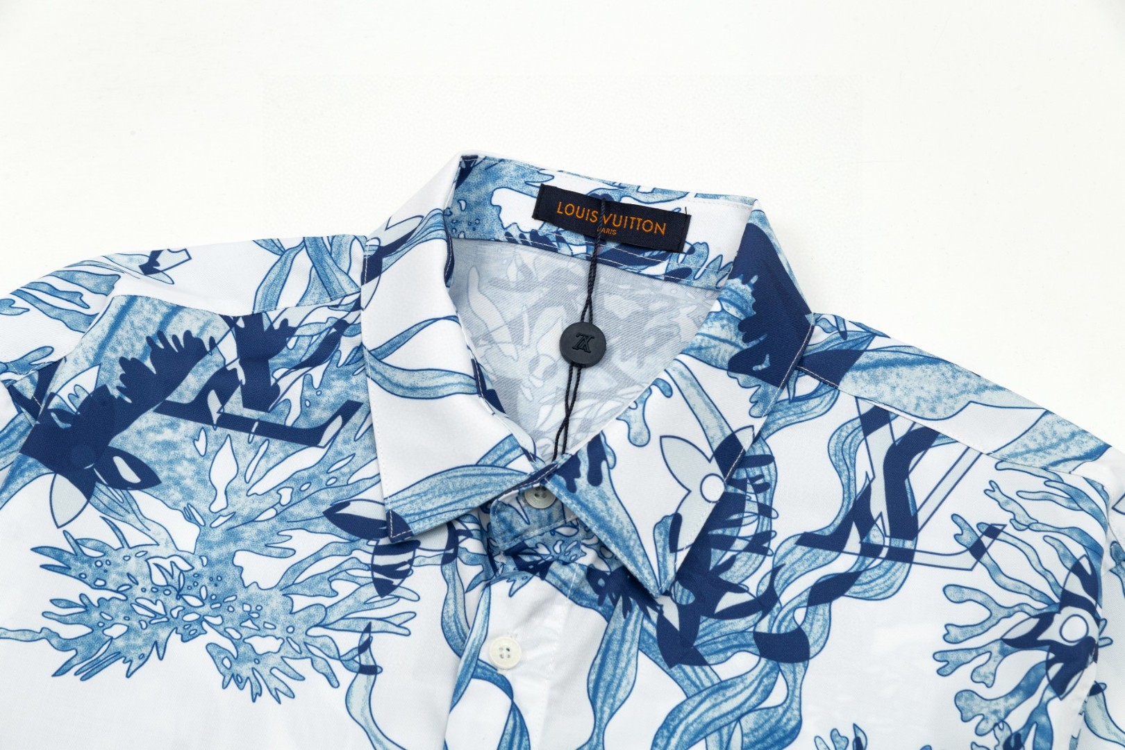 LV 路易威登 珊瑚海草老花ロゴ長袖シャツ 高級版