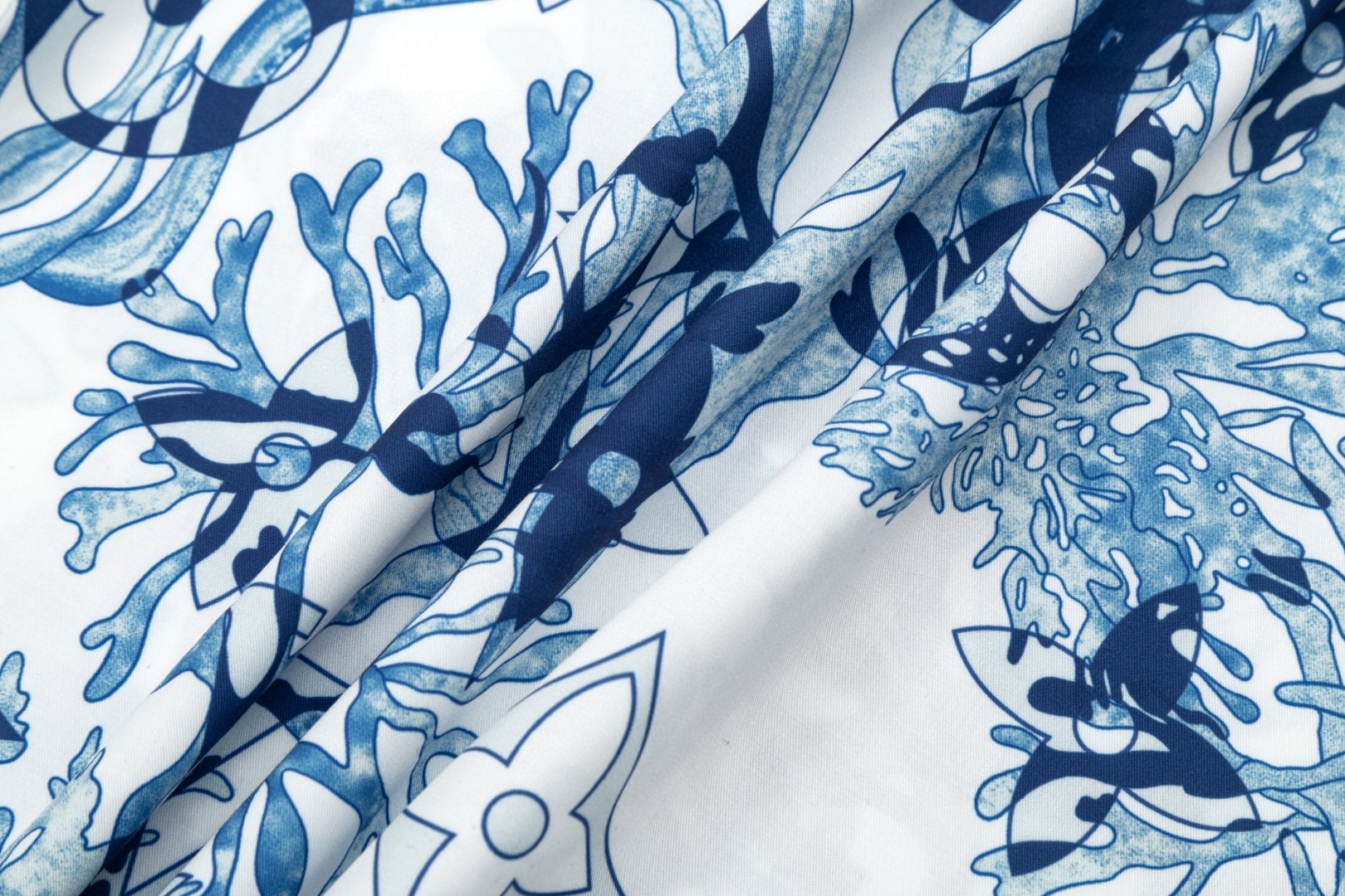 LV 路易威登 珊瑚海草老花ロゴ長袖シャツ 高級版