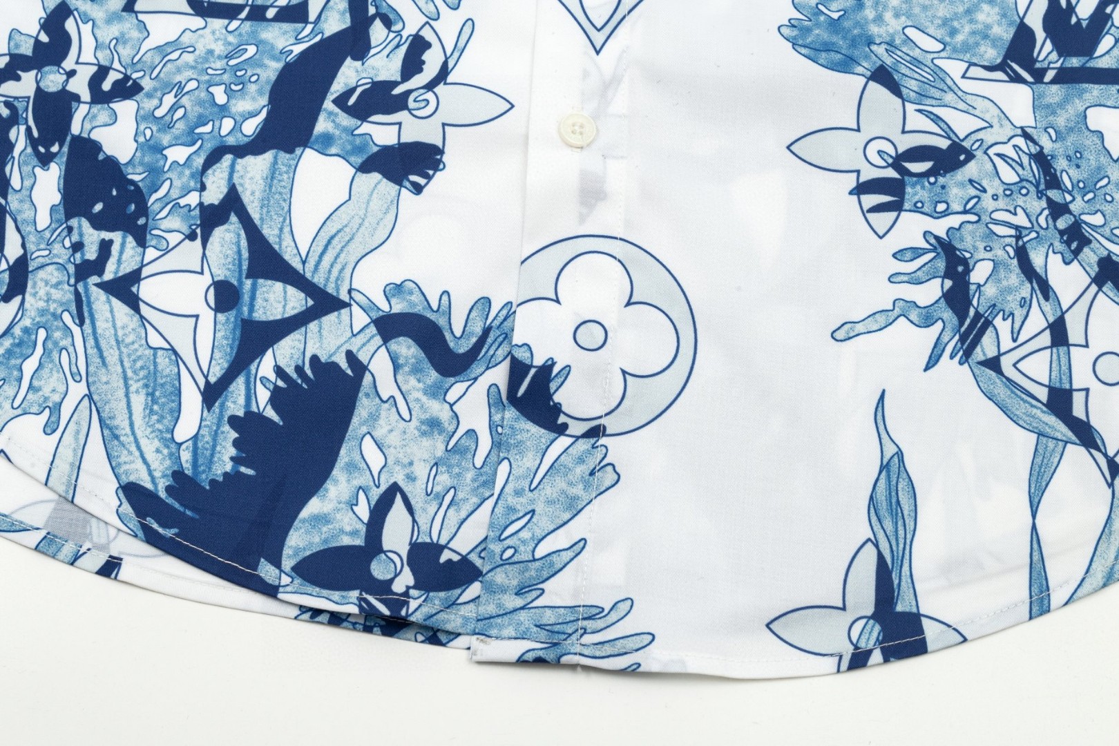 LV 路易威登 珊瑚海草老花ロゴ長袖シャツ 高級版