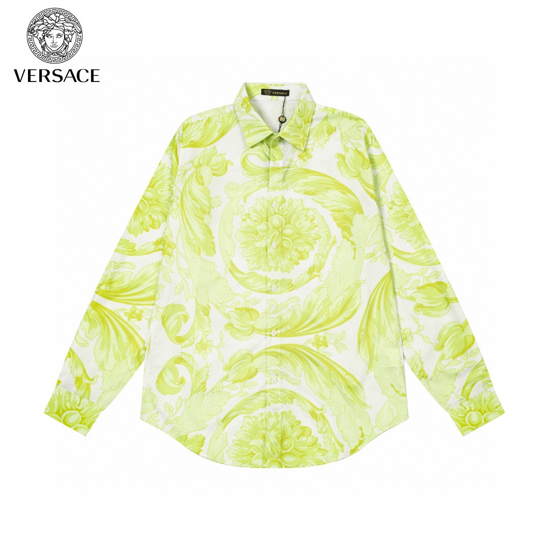 Versace 数码印花長袖衬衫 高端バージョン