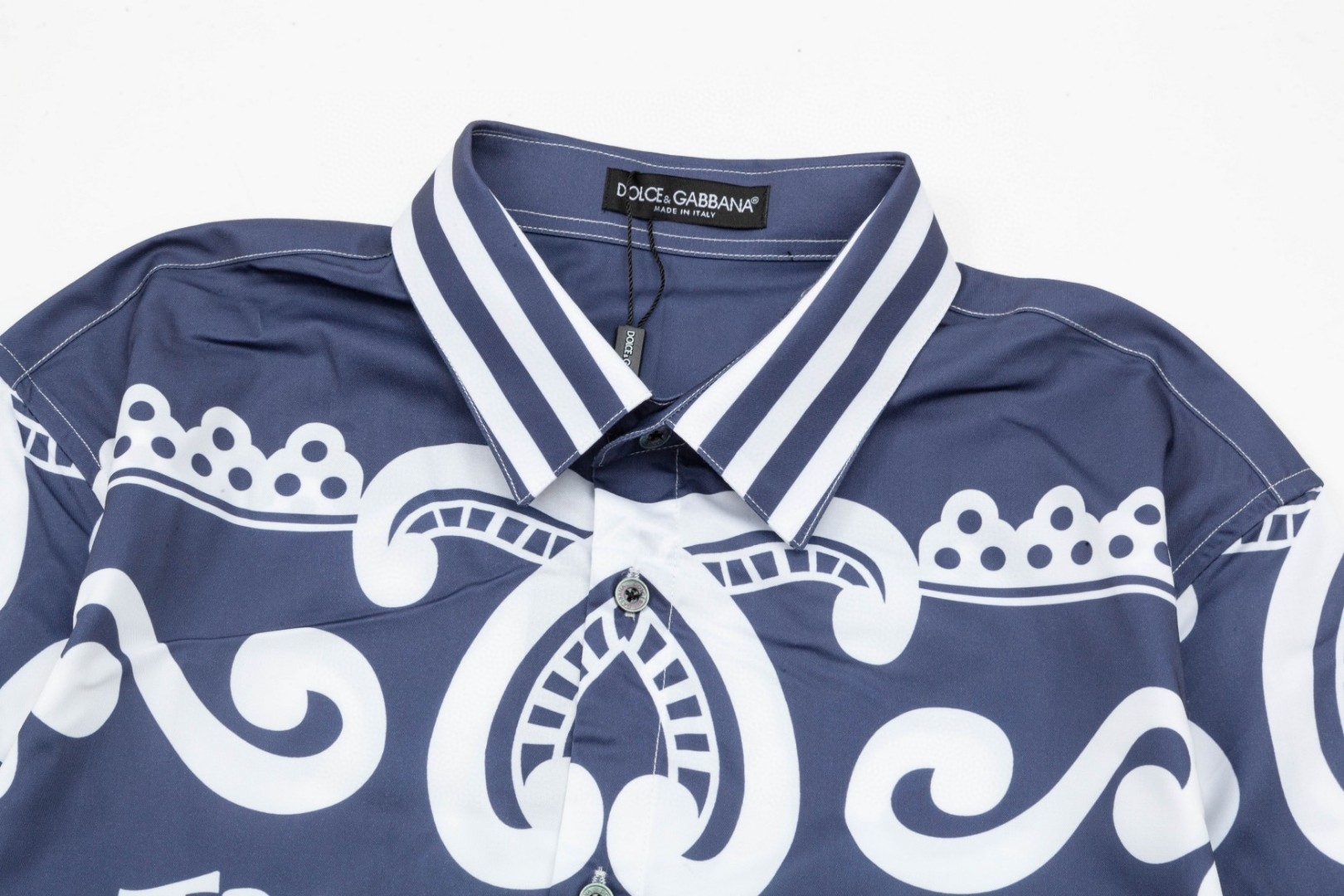 杜嘉班纳 マ約利カ柄 数码印花長袖シャツ 高級版