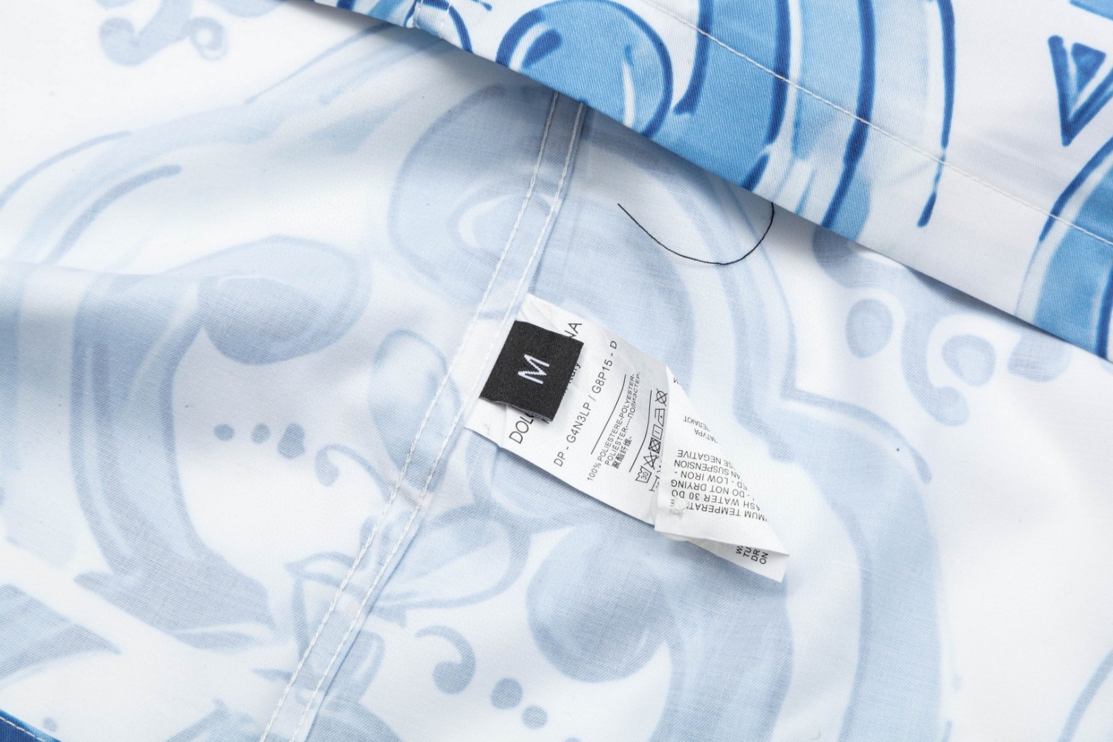 杜嘉班纳 マヨリカ数码印花Hawaii長袖衬衫 高級感あふれる針細工