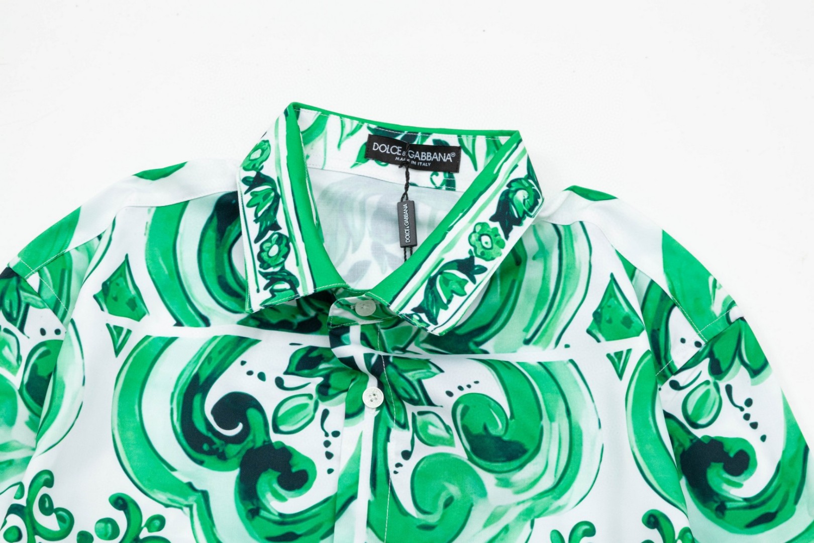 杜嘉班纳 マ約リカ数码印花長袖シャツ 高品質で快適