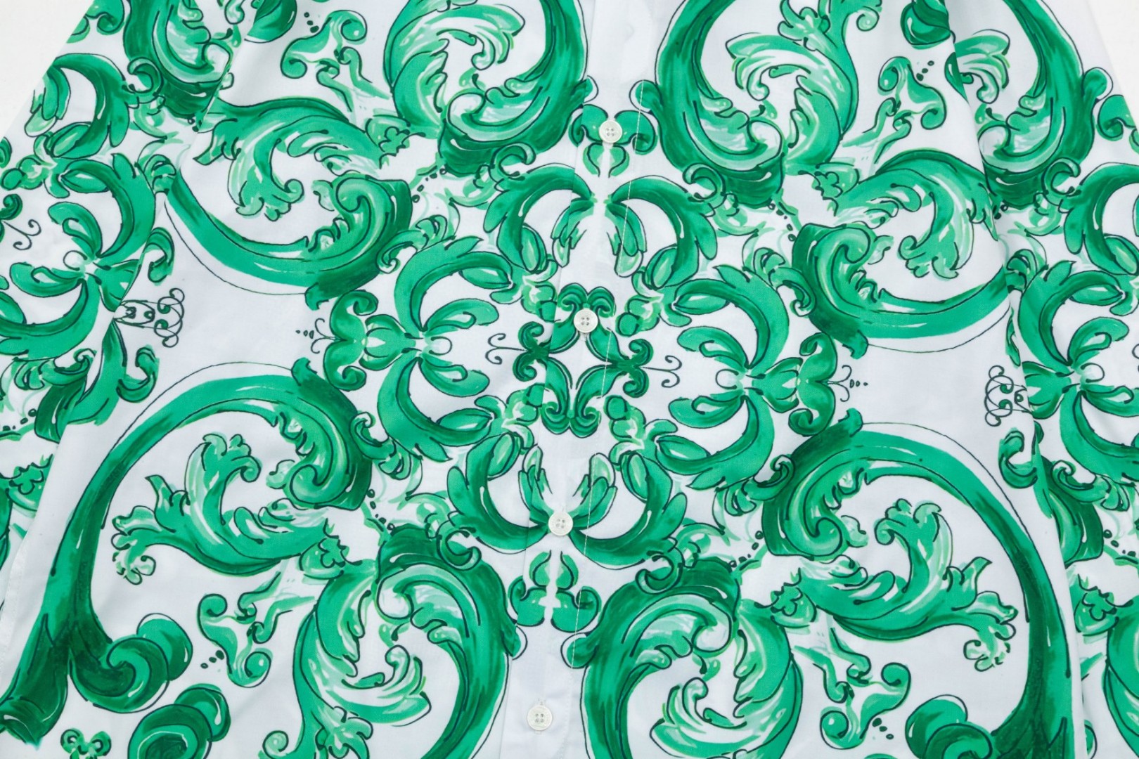 杜嘉班纳 マヨリカデザイン 数码印花 ハワイ長袖衬衫 高品質