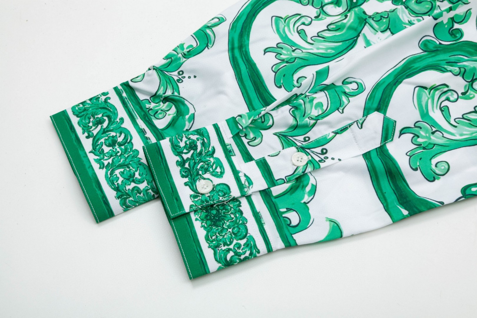 杜嘉班纳 マヨリカデザイン 数码印花 ハワイ長袖衬衫 高品質