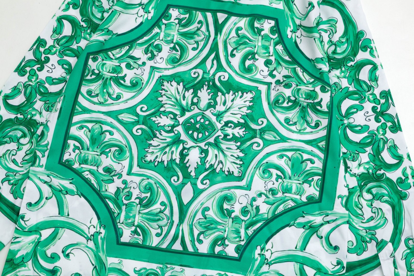 杜嘉班纳 マヨリカデザイン 数码印花 ハワイ長袖衬衫 高品質