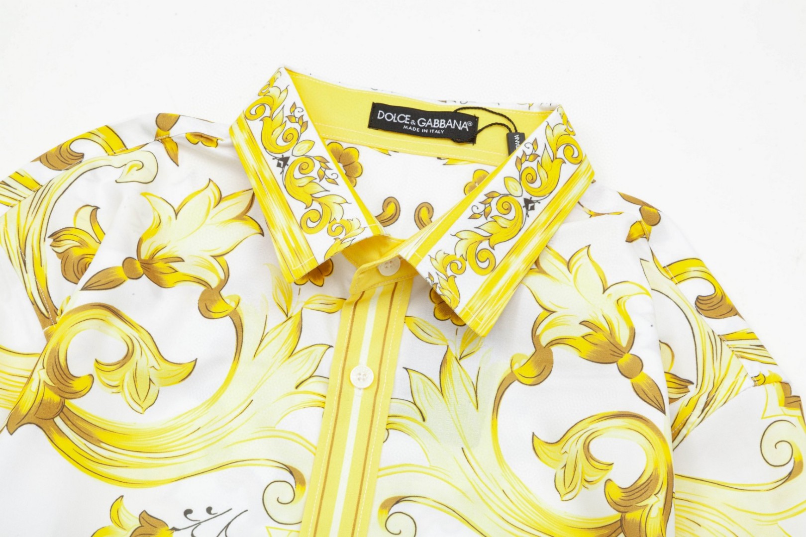 杜嘉班纳 マヨリカ宮廷風 数码印花長袖衬衫 高級版