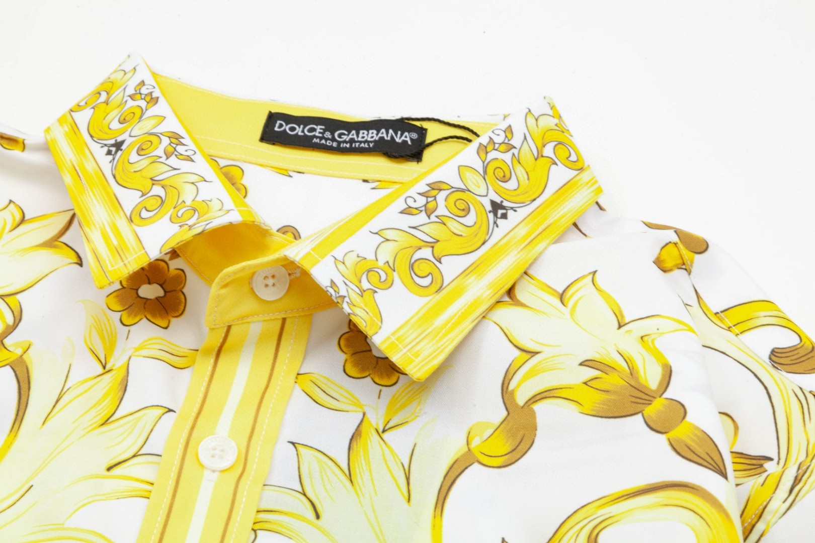 杜嘉班纳 マヨリカ宮廷風 数码印花長袖衬衫 高級版