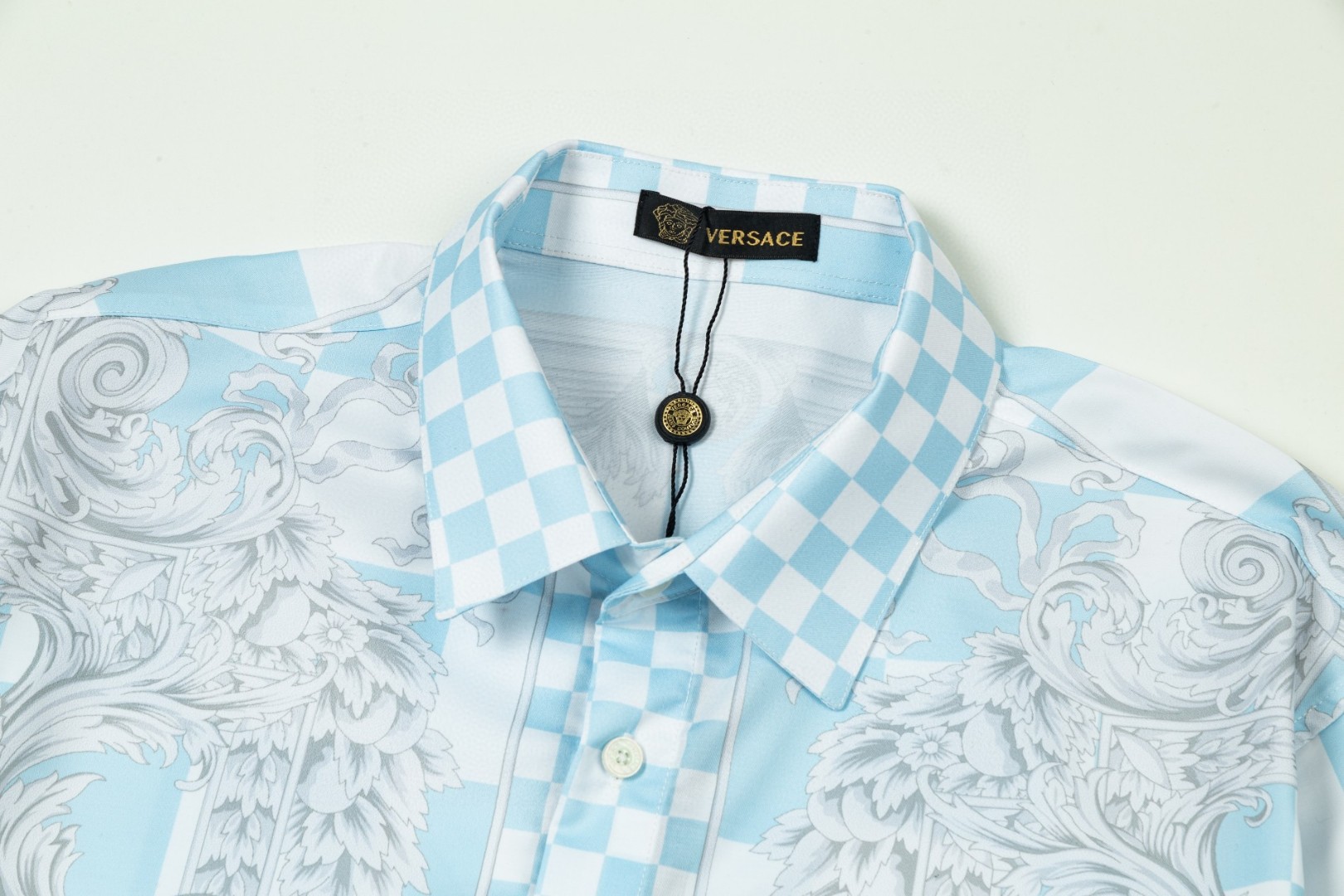Versace 美杜莎宮廷風 数字印刷長袖シャツ 高品質仕上げ