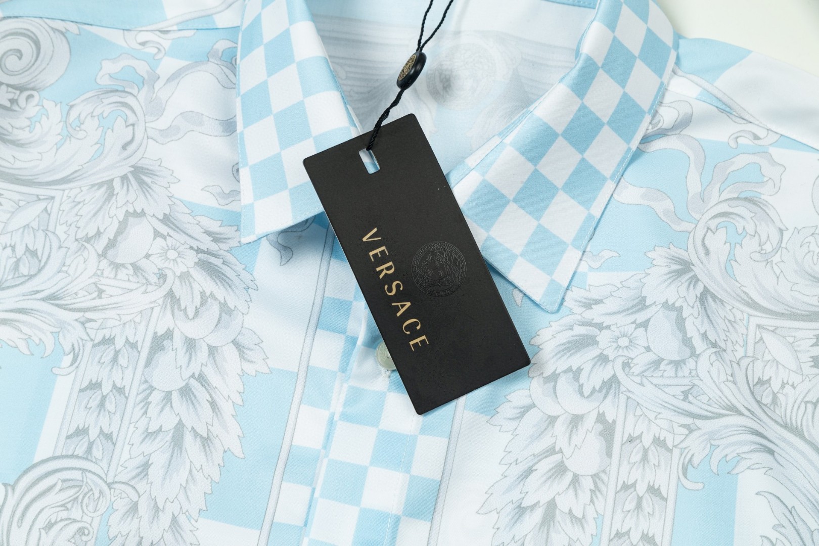 Versace 美杜莎宮廷風 数字印刷長袖シャツ 高品質仕上げ