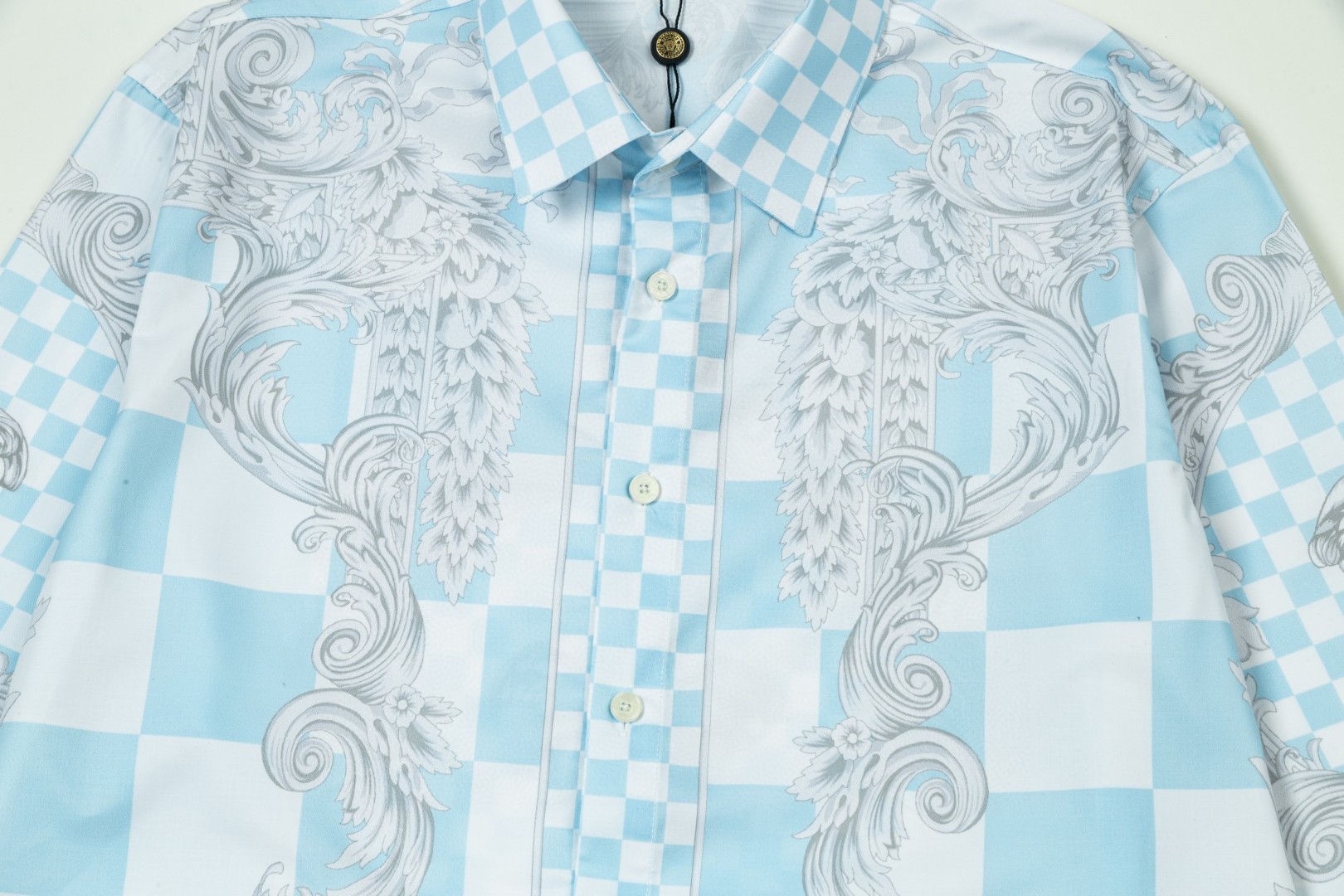 Versace 美杜莎宮廷風 数字印刷長袖シャツ 高品質仕上げ