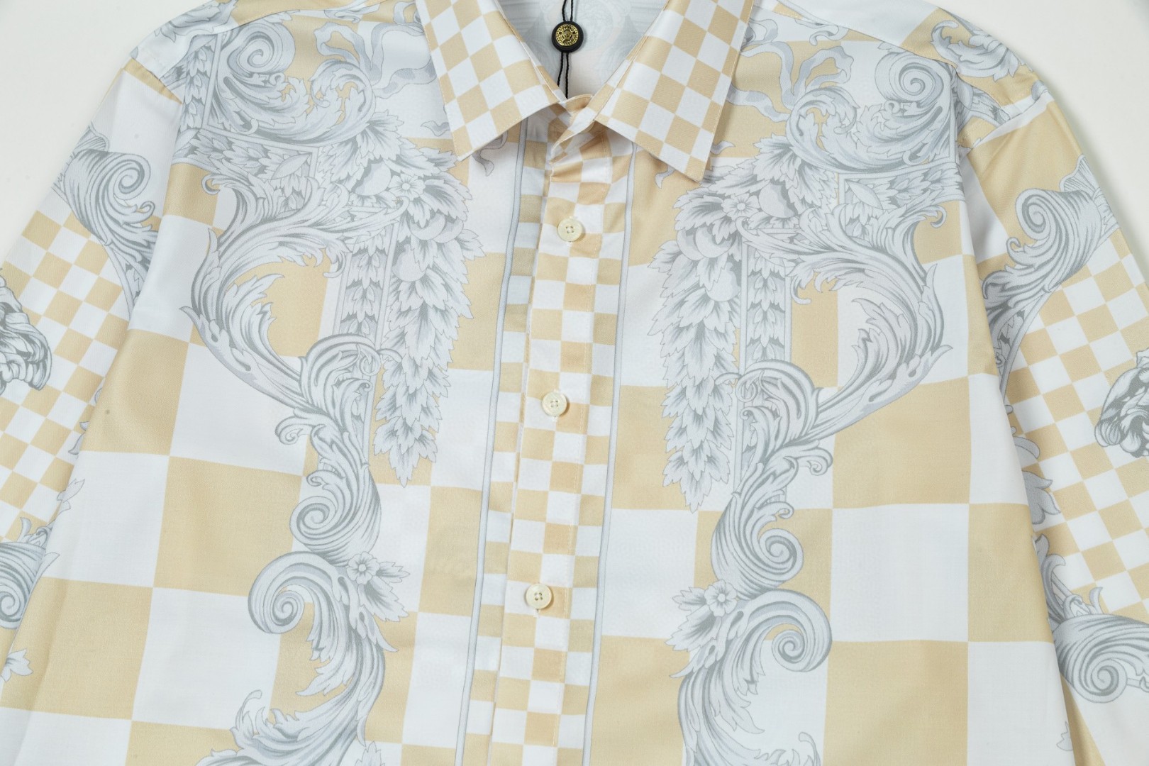 Versace 美杜莎宮廷風 数字印花長袖衬衫 高品質仕立て