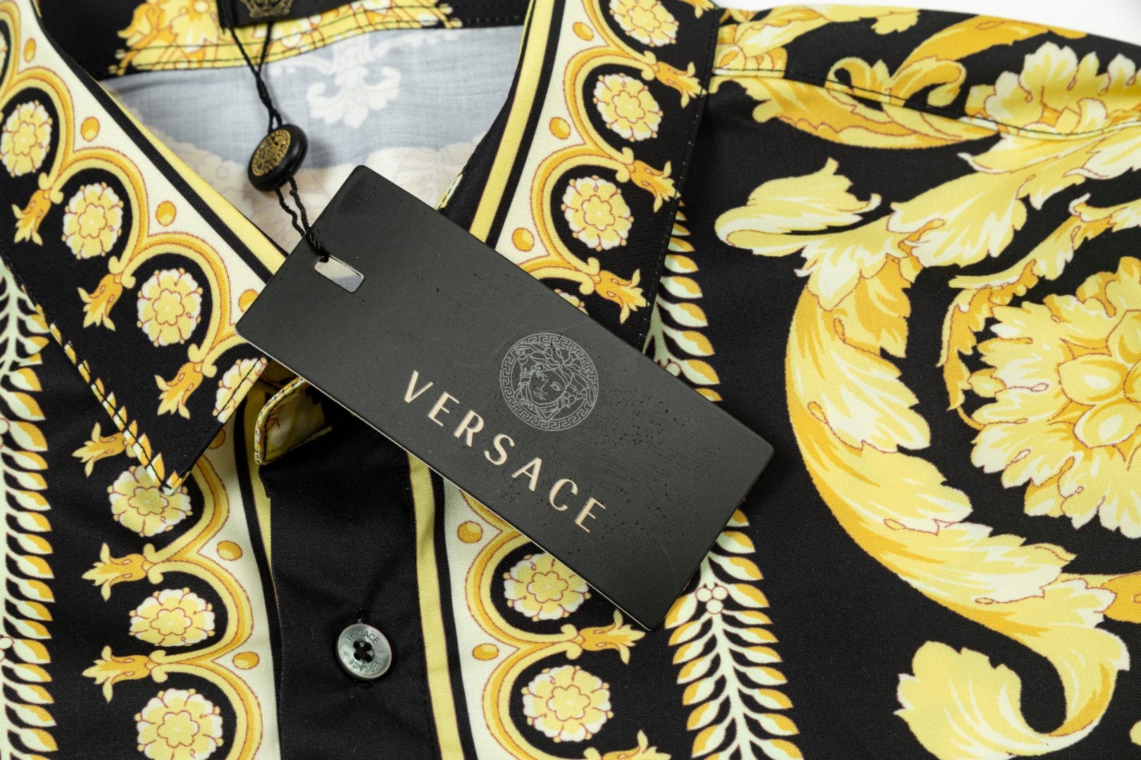 Versace 美杜莎宮廷風 数碼印花長袖衬衫 高端版本