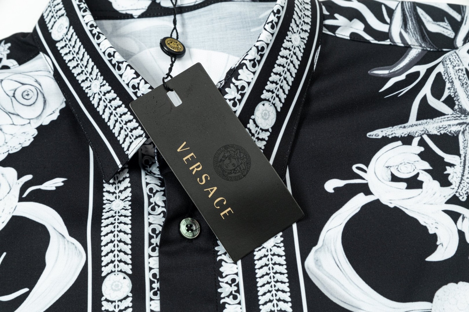 Versace 美杜莎長袖衬衫 数码印花 高品質