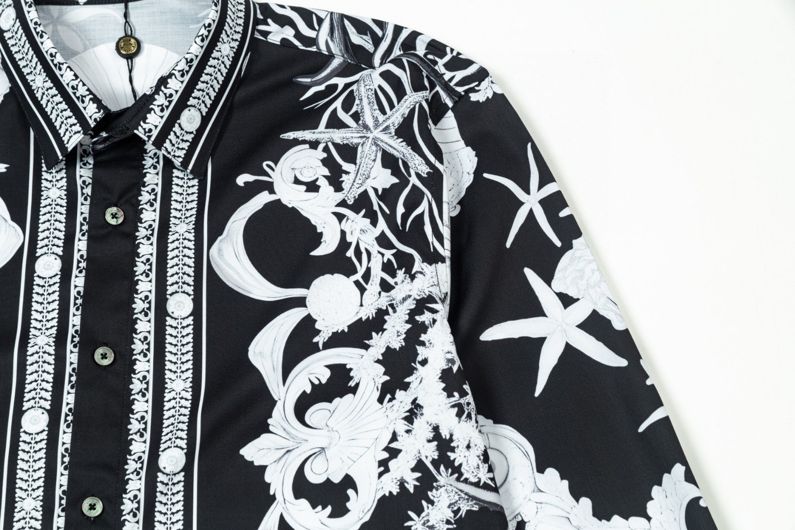 Versace 美杜莎長袖衬衫 数码印花 高品質