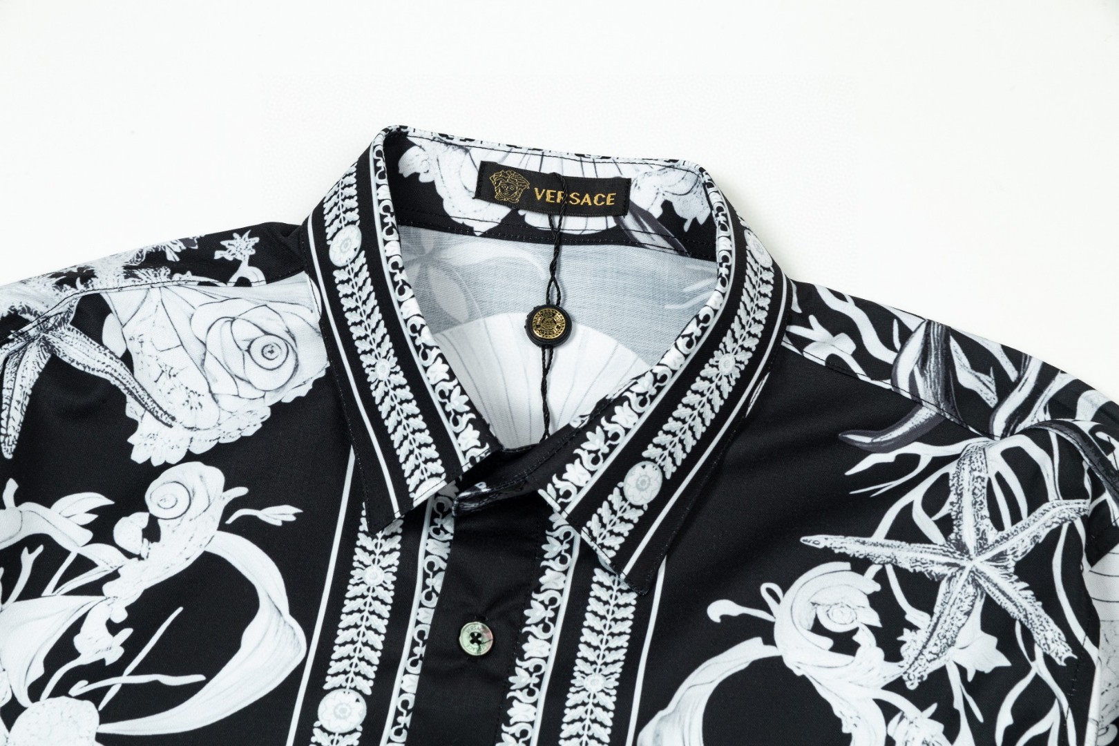 Versace 美杜莎長袖衬衫 数码印花 高品質