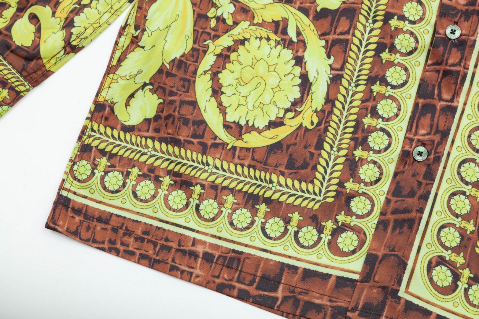 Versace 美杜莎宮廷風デジタルプリント長袖シャツ 高級版