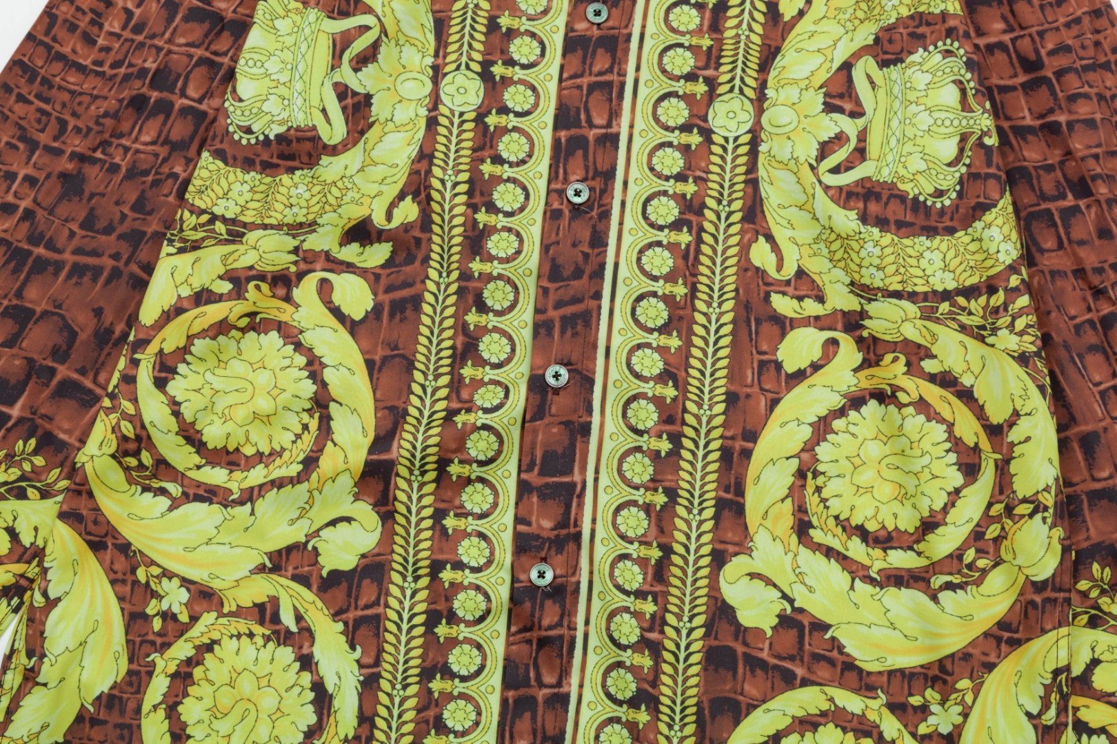 Versace 美杜莎宮廷風デジタルプリント長袖シャツ 高級版